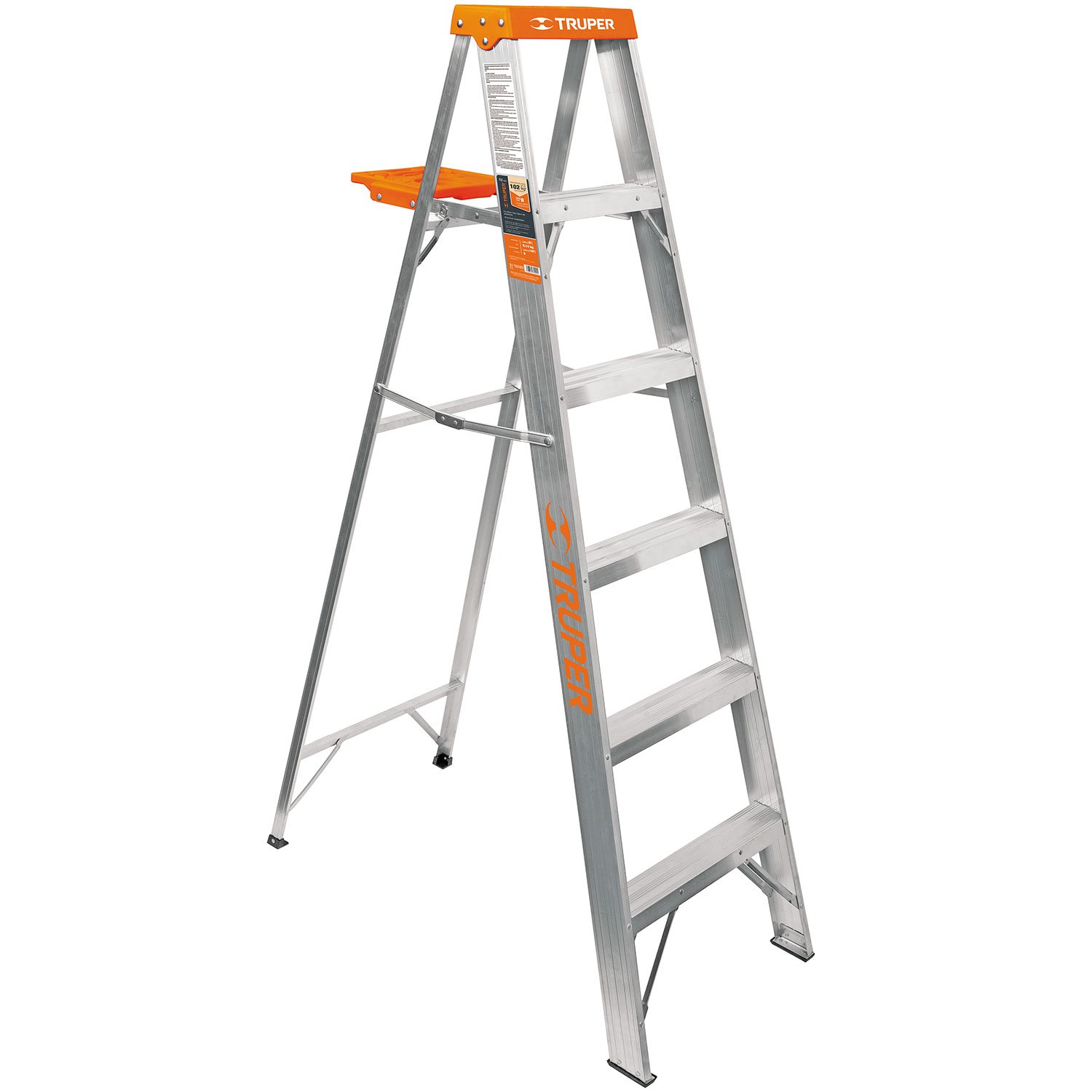 ESCALERA DE TIJERA, TIPO 2, 4 ESCALONES Y BANDEJA (Truper)