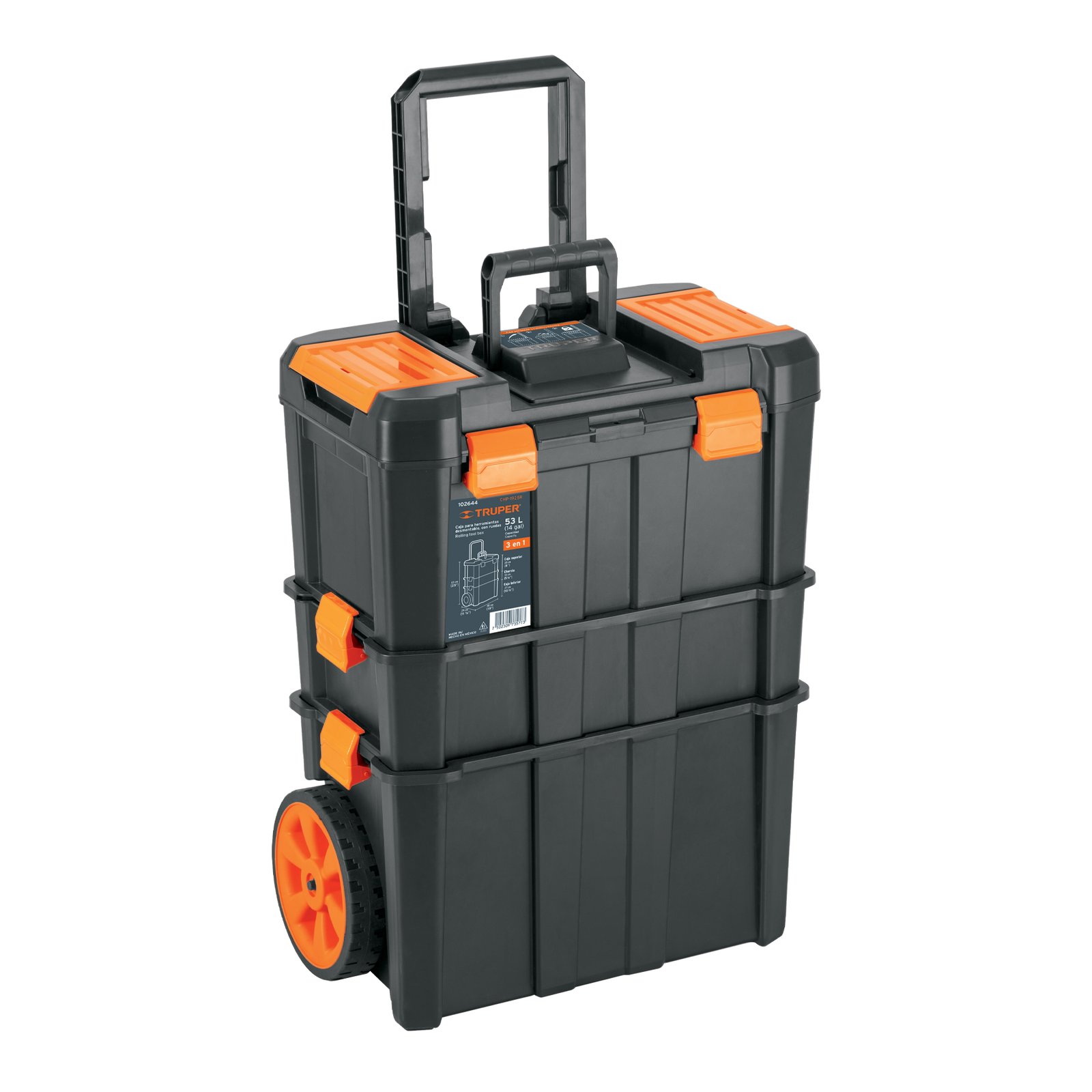 CAJA PARA HERRAMIENTA 19X25 3 EN 1 DESMONTABLE (Truper)