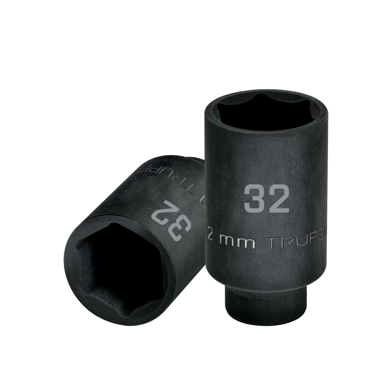 DADO LARGO IMPACTO DE 32 MM, 6 PUNTAS, CUADRO 1/2′ (Truper)