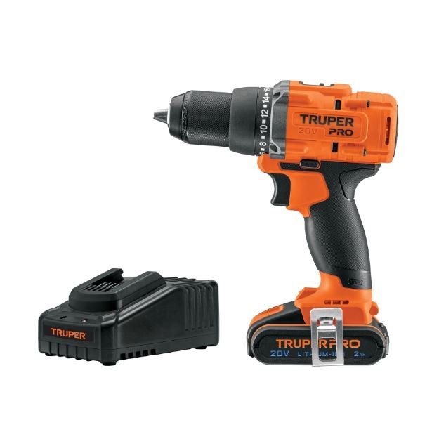 TALADRO INAL. 1/2′, 20V, 1 BAT. 2AH, 1 CARG. TRUPE (Truper)