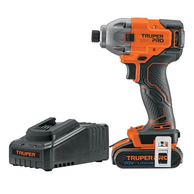 DESTORNILLADOR IMPACTO INAL. 1/4′, 20V, 1 BAT.2AH, (Truper)