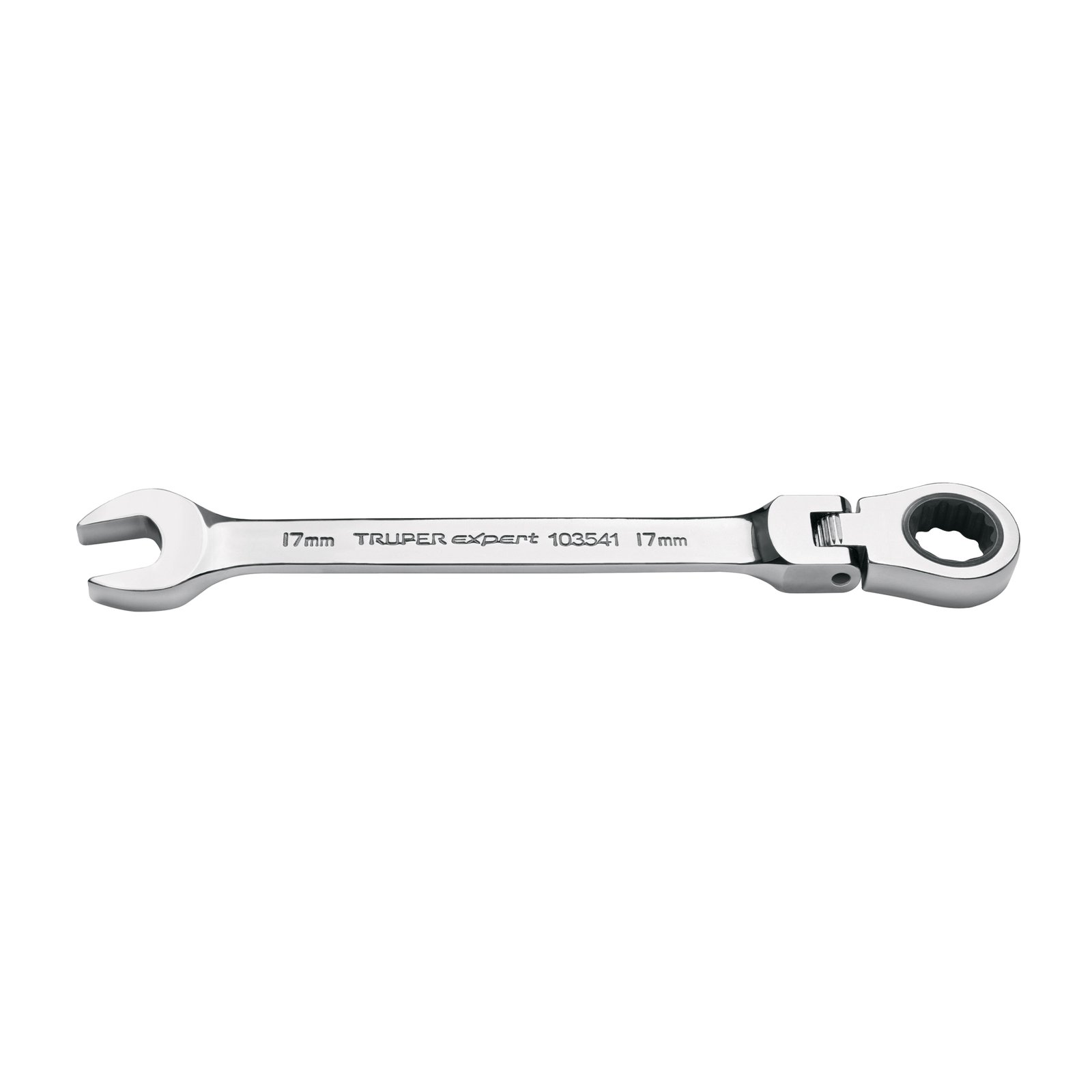 LLAVE COMBINADA CON MATRACA 17 MM FLEXIBLE, EXPERT (Truper)