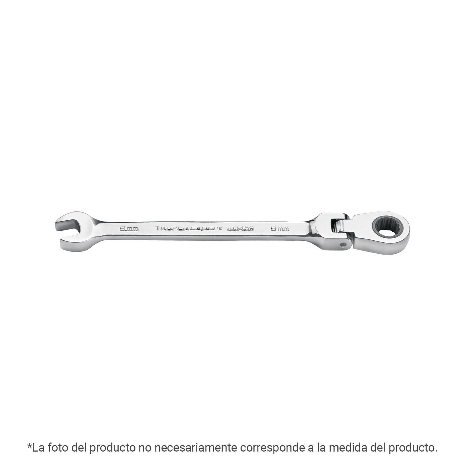 LLAVE COMBINADA CON MATRACA 19 MM FLEXIBLE, EXPERT (Truper)