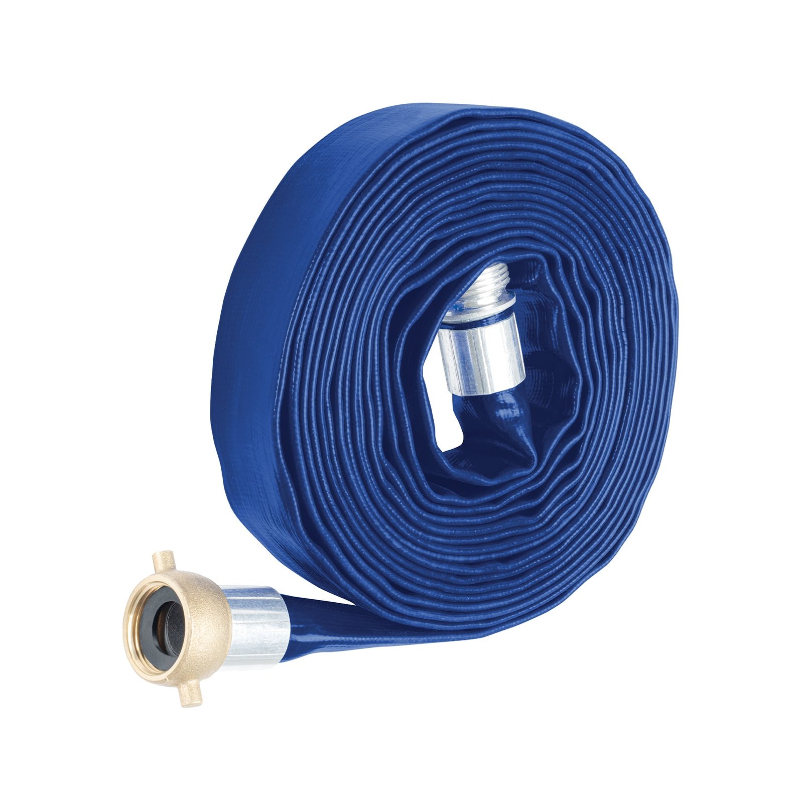 ROLLO DE MANGUERA PLANA 1′ X 7.5M DE DESCARGA CON (Truper)