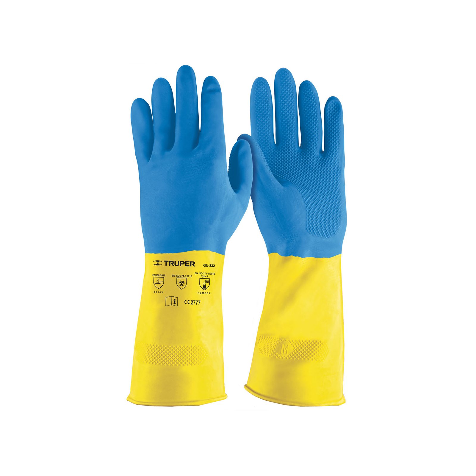 GUANTES DE LÁTEX REFORZADOS PARA LIMPIEZA, XG, TRU (Truper)