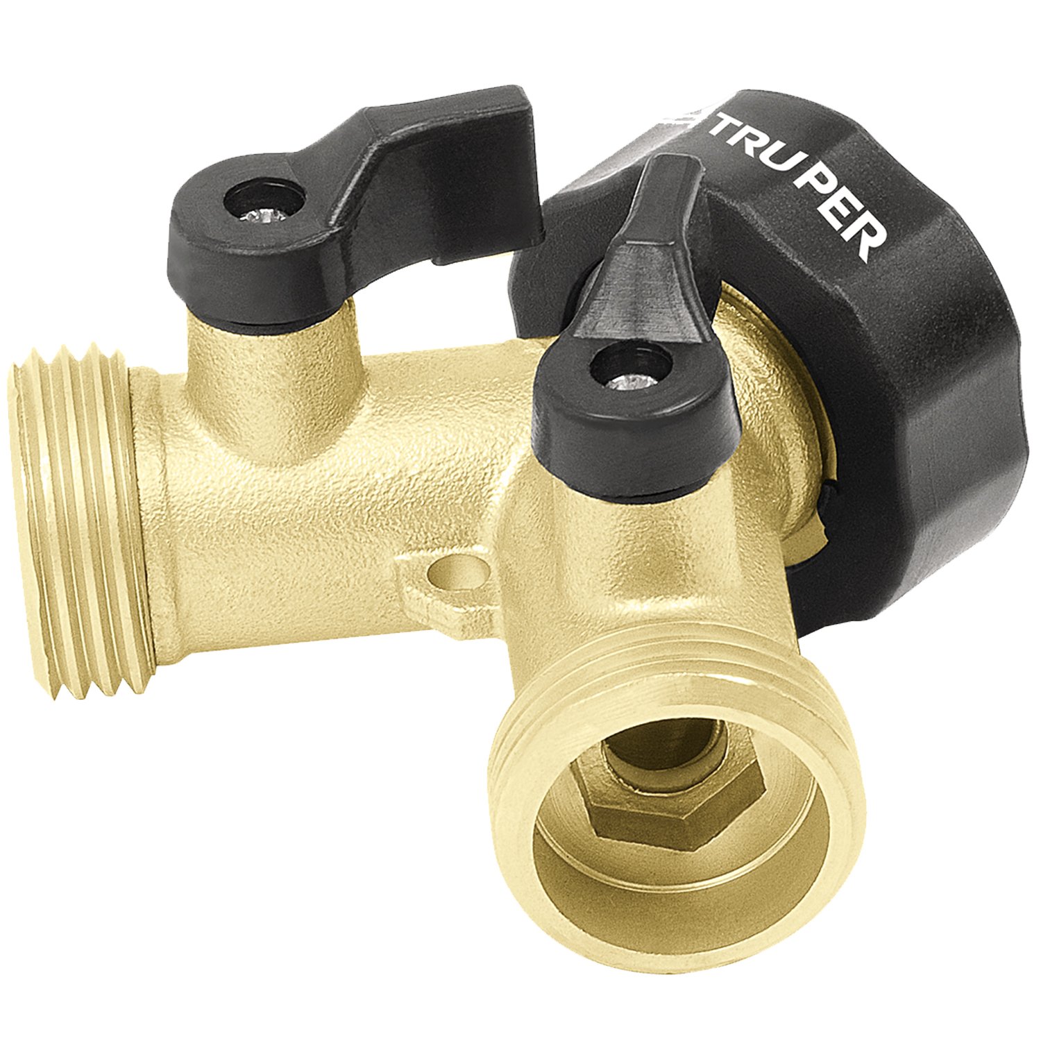 ADAPTADOR ùYù PARA 2 MANGUERAS LATON (Truper)