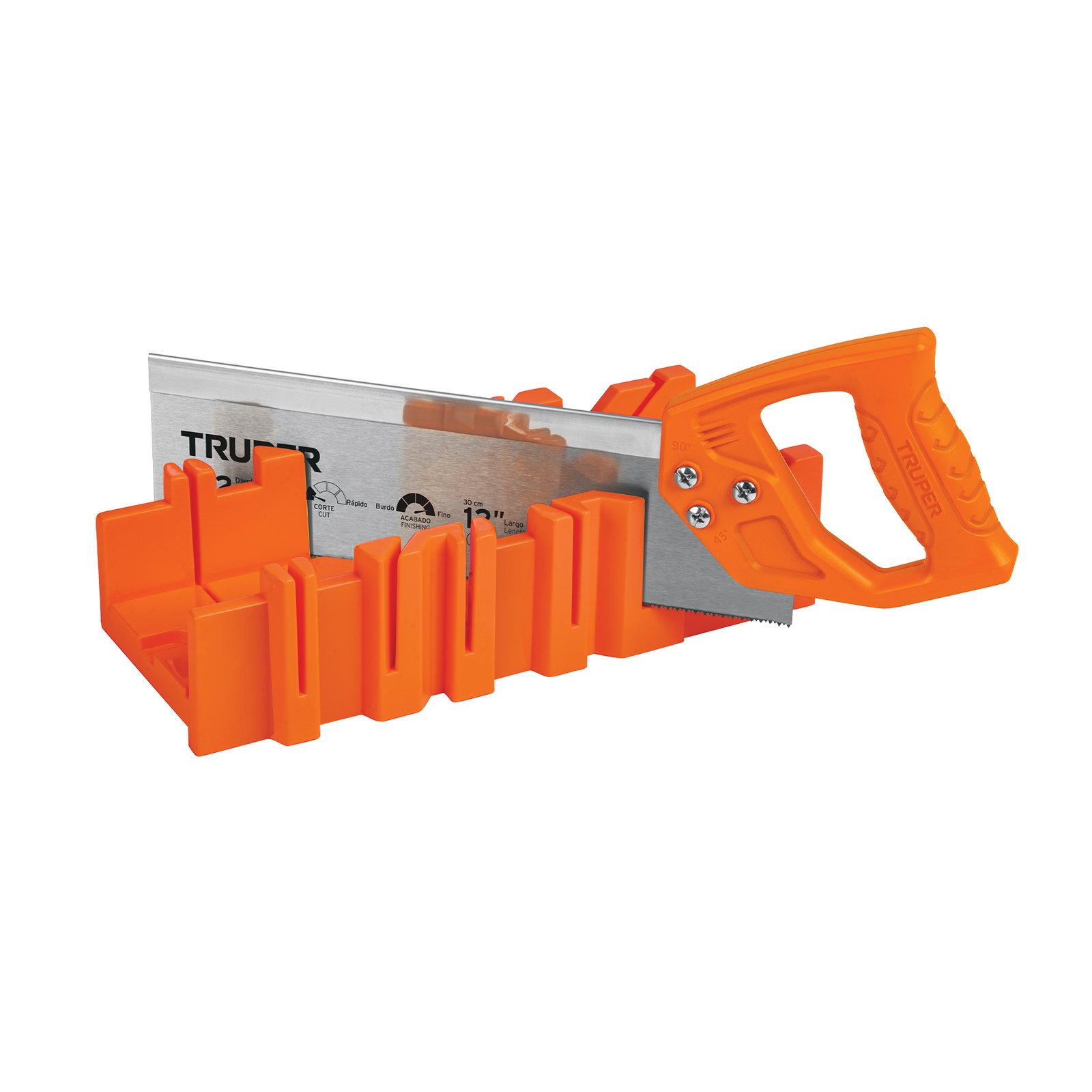 CAJA DE INGLETE CON SERRUCHO DE COSTILLA 12′, TRUP (Truper)