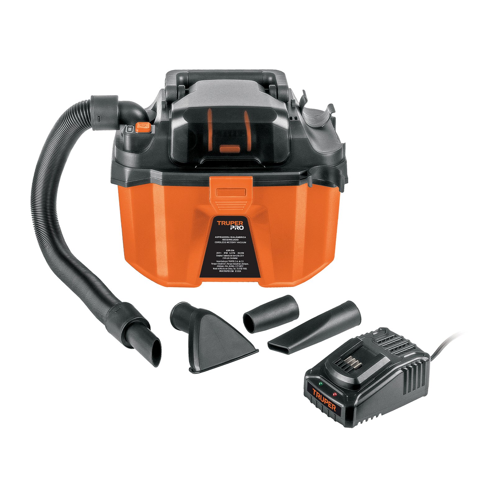ASPIRADORA, 20V, 1 BATERÍA 2AH, TRUPER PRO (Truper)