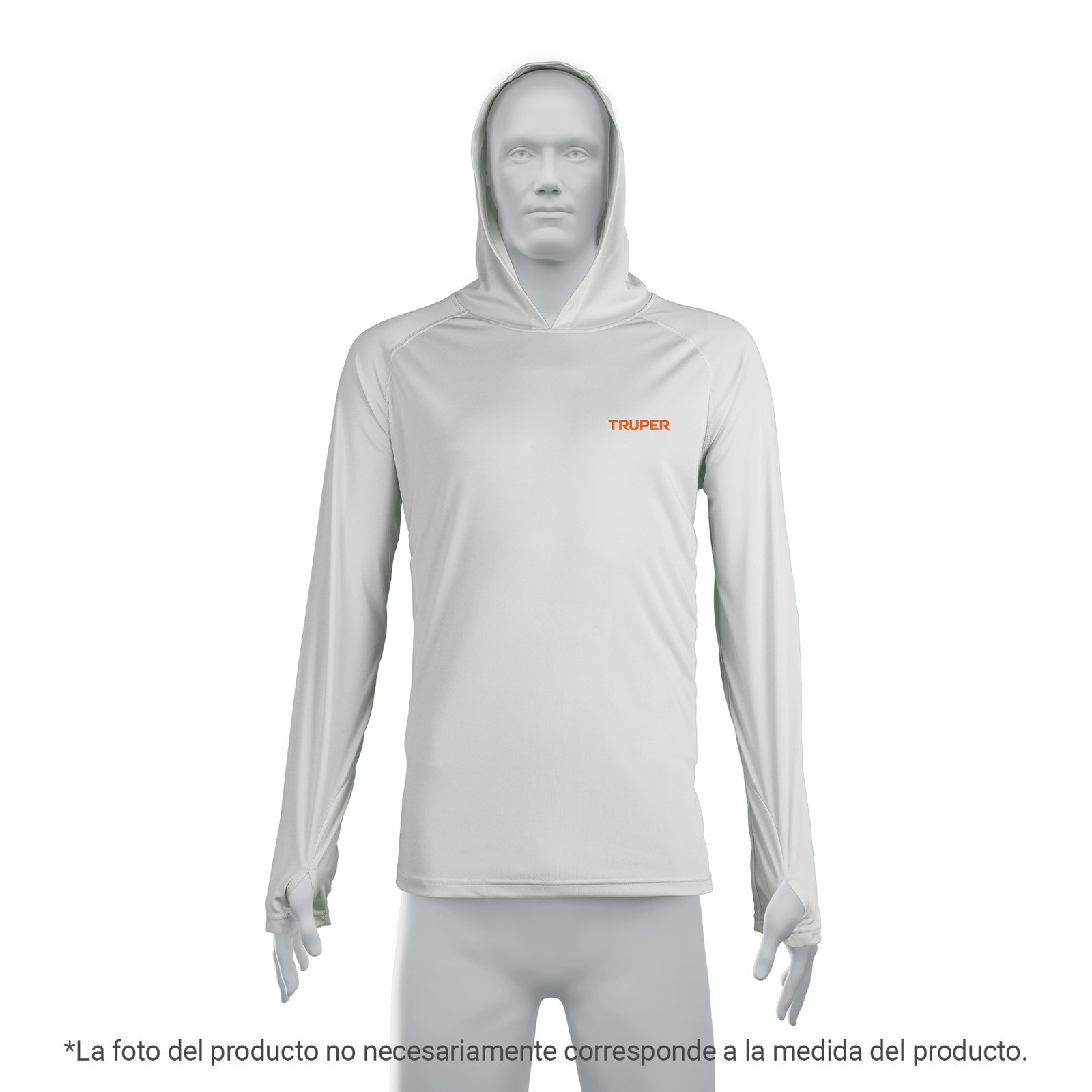 PLAYERA PROTECCIÓN SOLAR,M. LARGA, C/GORRO,HOMBRE, (Truper)
