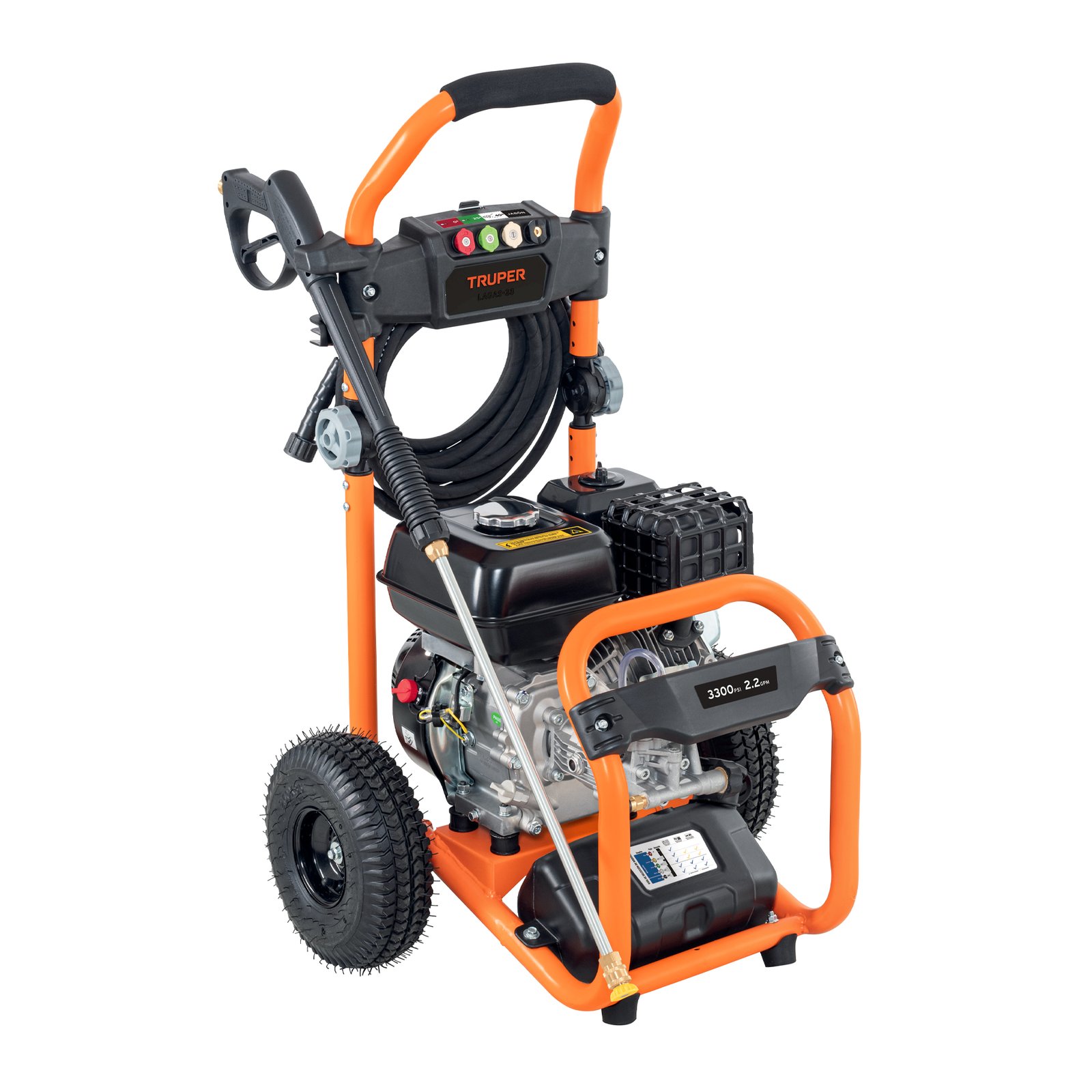 HIDROLAVADORA CON MOTOR A GASOLINA, 3,300 PSI, TRU (Truper)