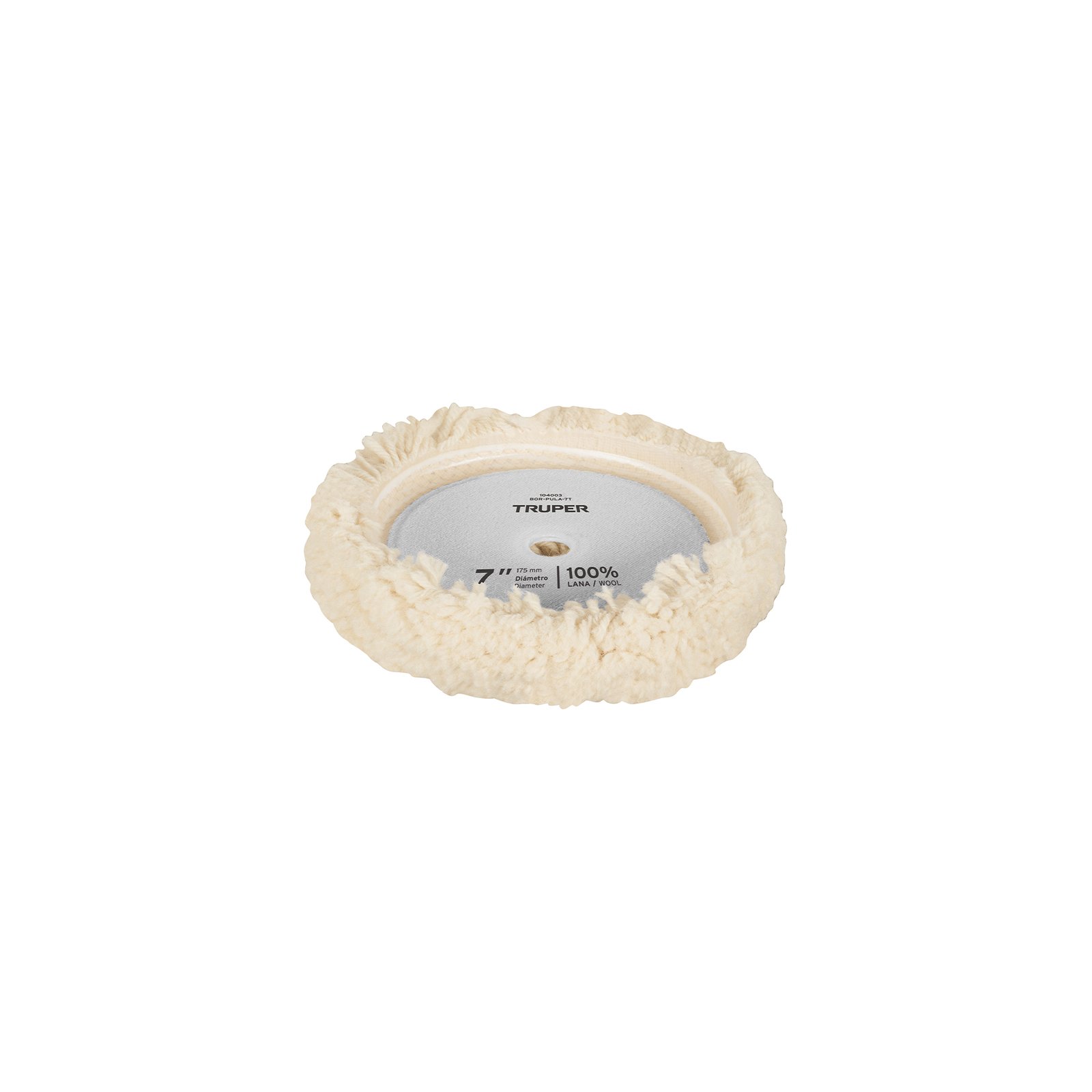 BORLA P/PULIR DE LANA TRENZADA DE 8′ HOOK AND LOOP (Truper)