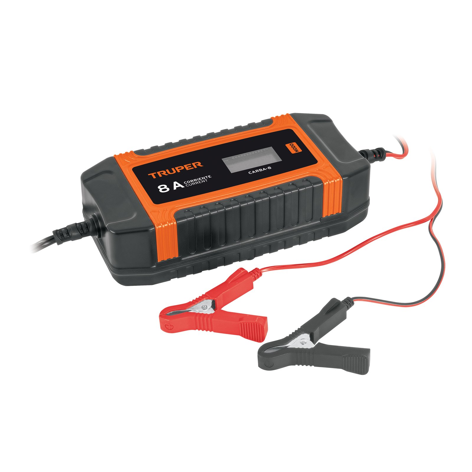 CARGADOR Y MANTENEDOR AUTOMÁTICO DE BATERÍAS 8 A, (Truper)
