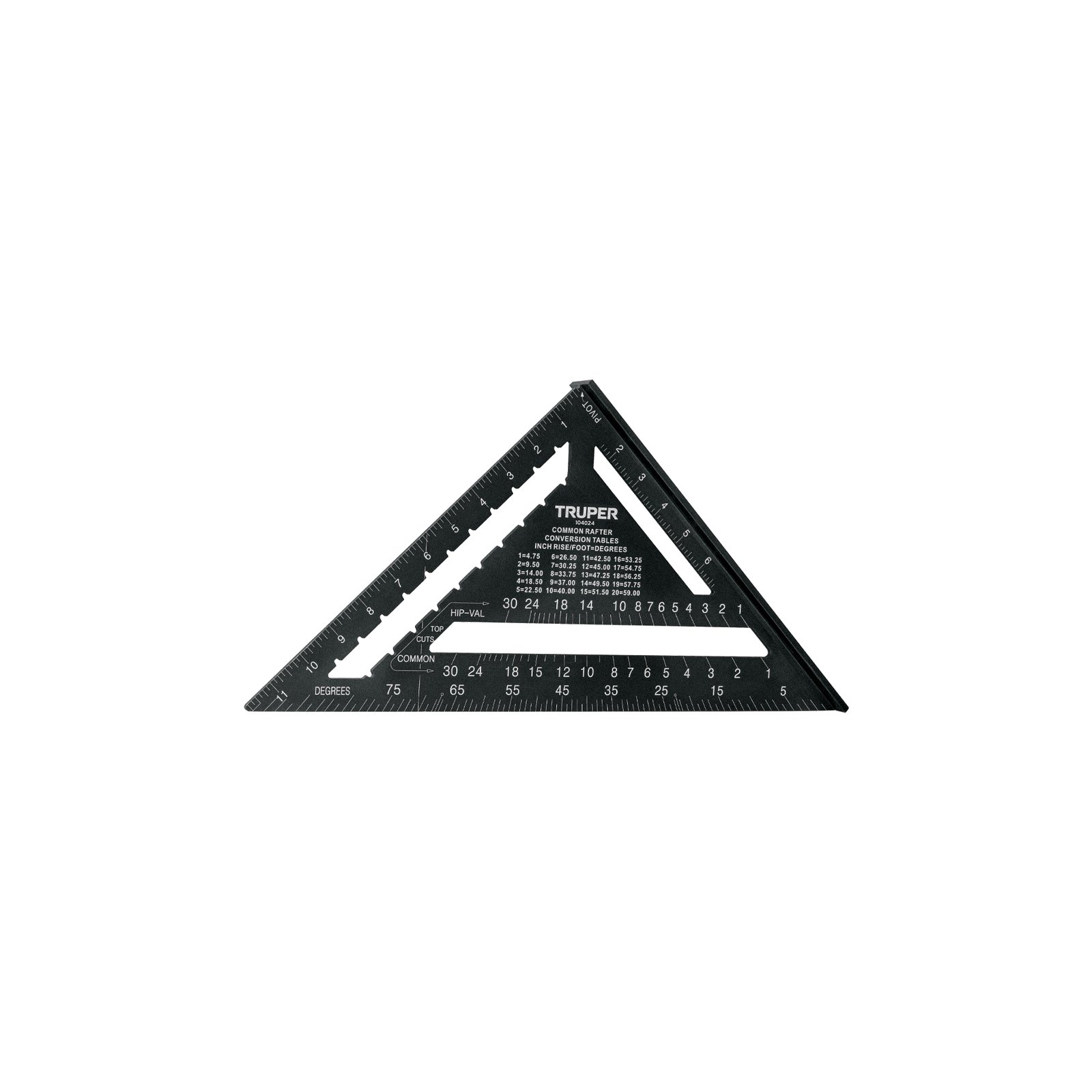 ESCUADRA 12′ DE ALUMINIO COLOR NEGRO, P/MUROS DE Y (Truper)