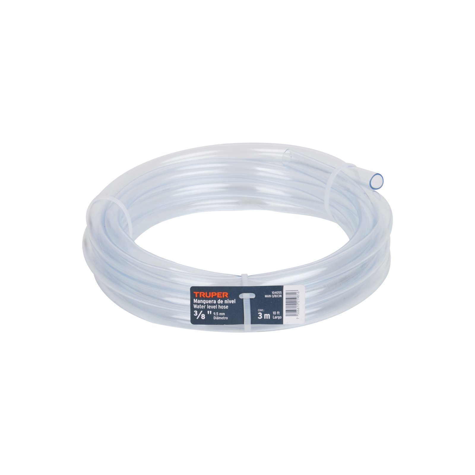 MANGUERA DE NIVEL, 3/8′, ROLLO DE 3M, TRUPER (Truper)