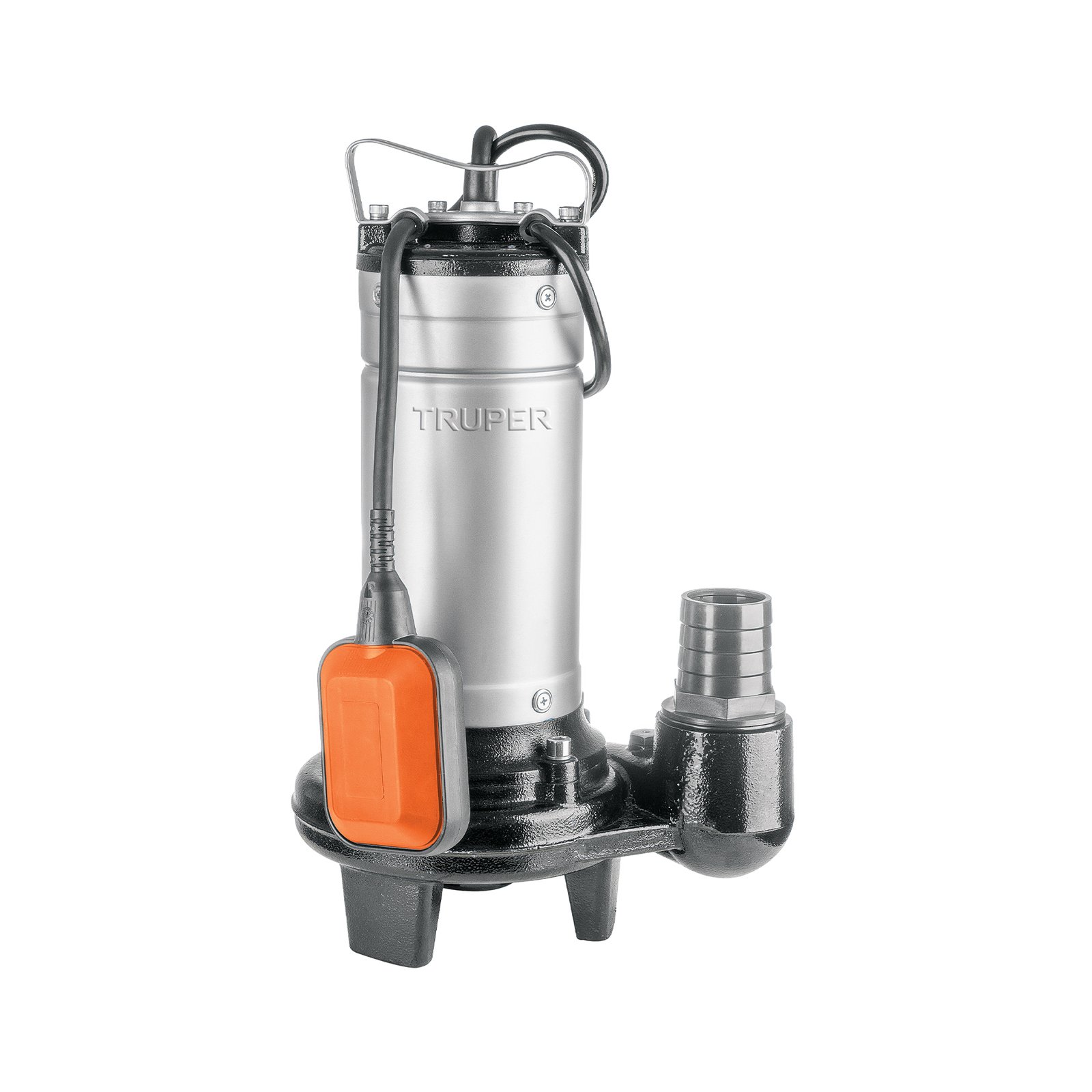 BOMBA SUMERGIBLE ACERO INOX./HIERRO, A.SUCIA, 1HP, (Truper)