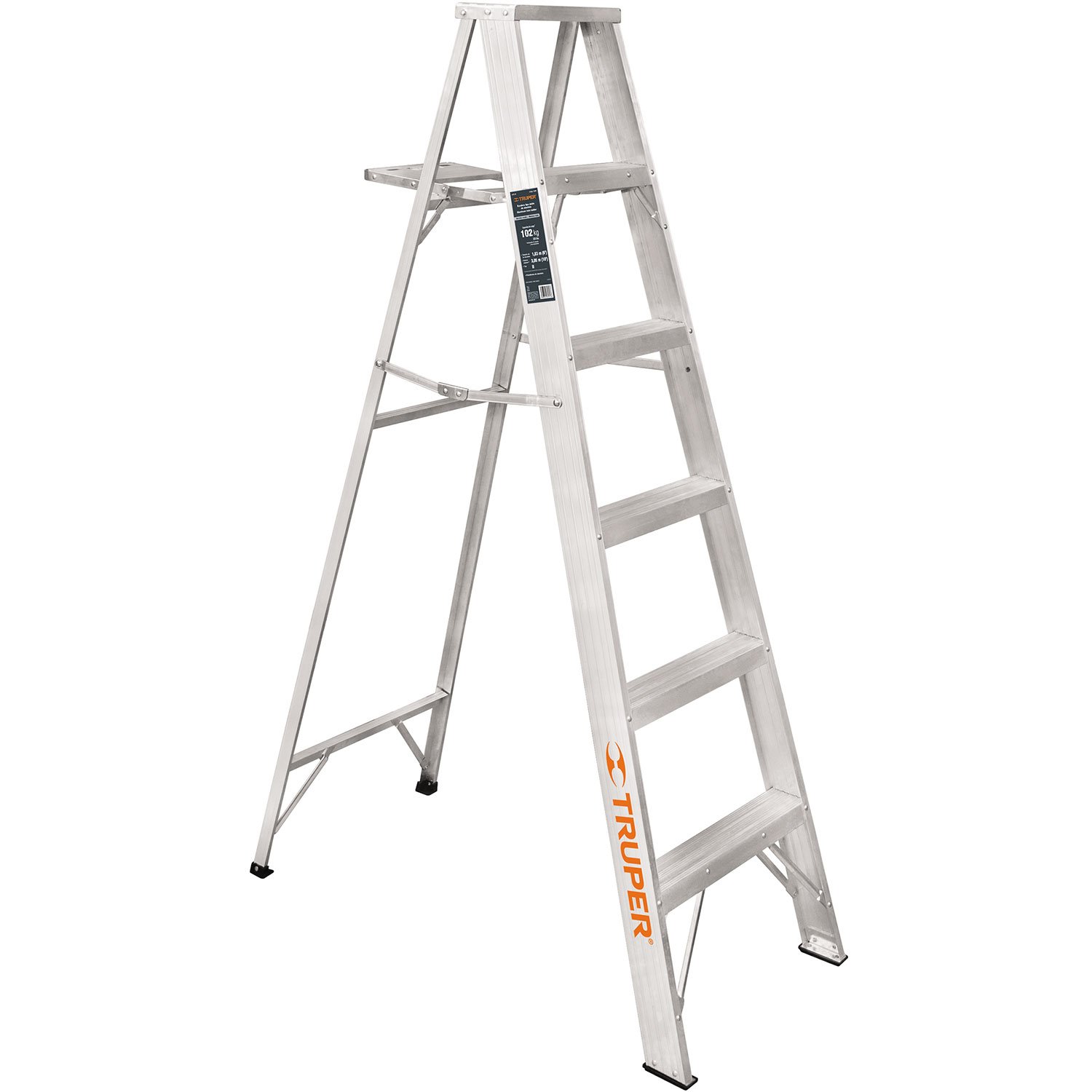 ESCALERA DE TIJERA, ALUMINIO, TIPO LLL, 5 ESCALONE (Truper)