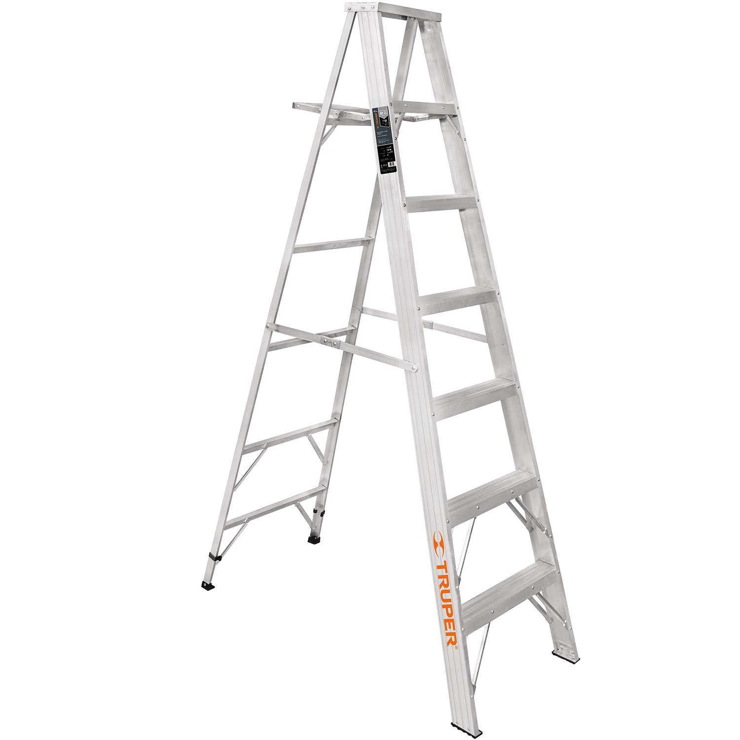 ESCALERA DE TIJERA, ALUMINIO, TIPO LLL, 6 ESCALONE (Truper)