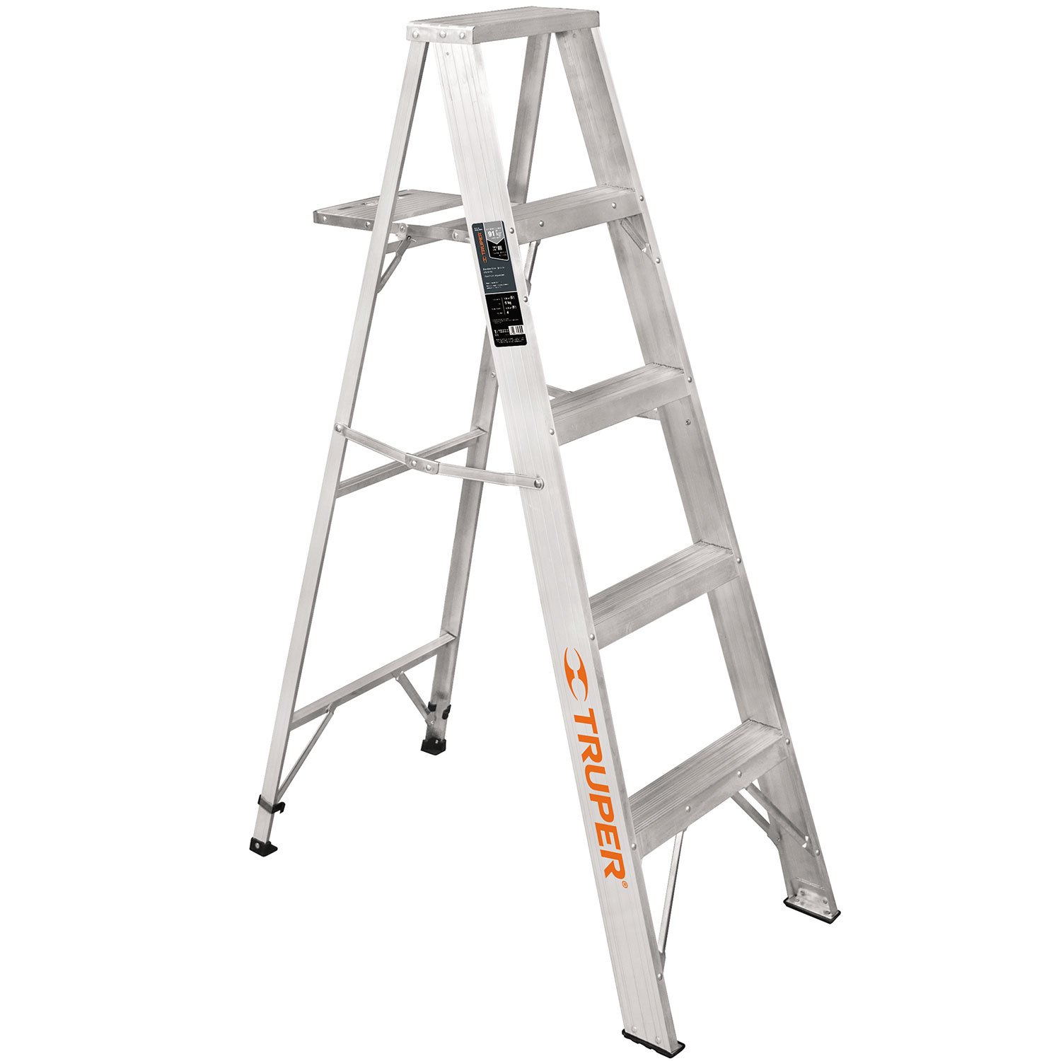 ESCALERA DE TIJERA, ALUMINIO, TIPO LL, 4 ESCALONES (Truper)