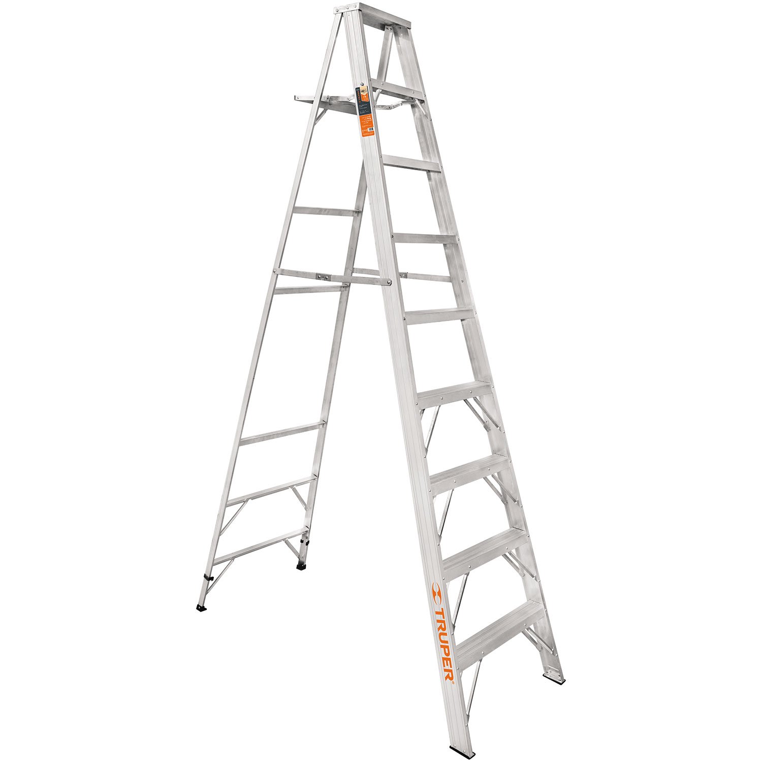 ESCALERA DE TIJERA, ALUMINIO, TIPO LL, 8 ESCALONES (Truper)
