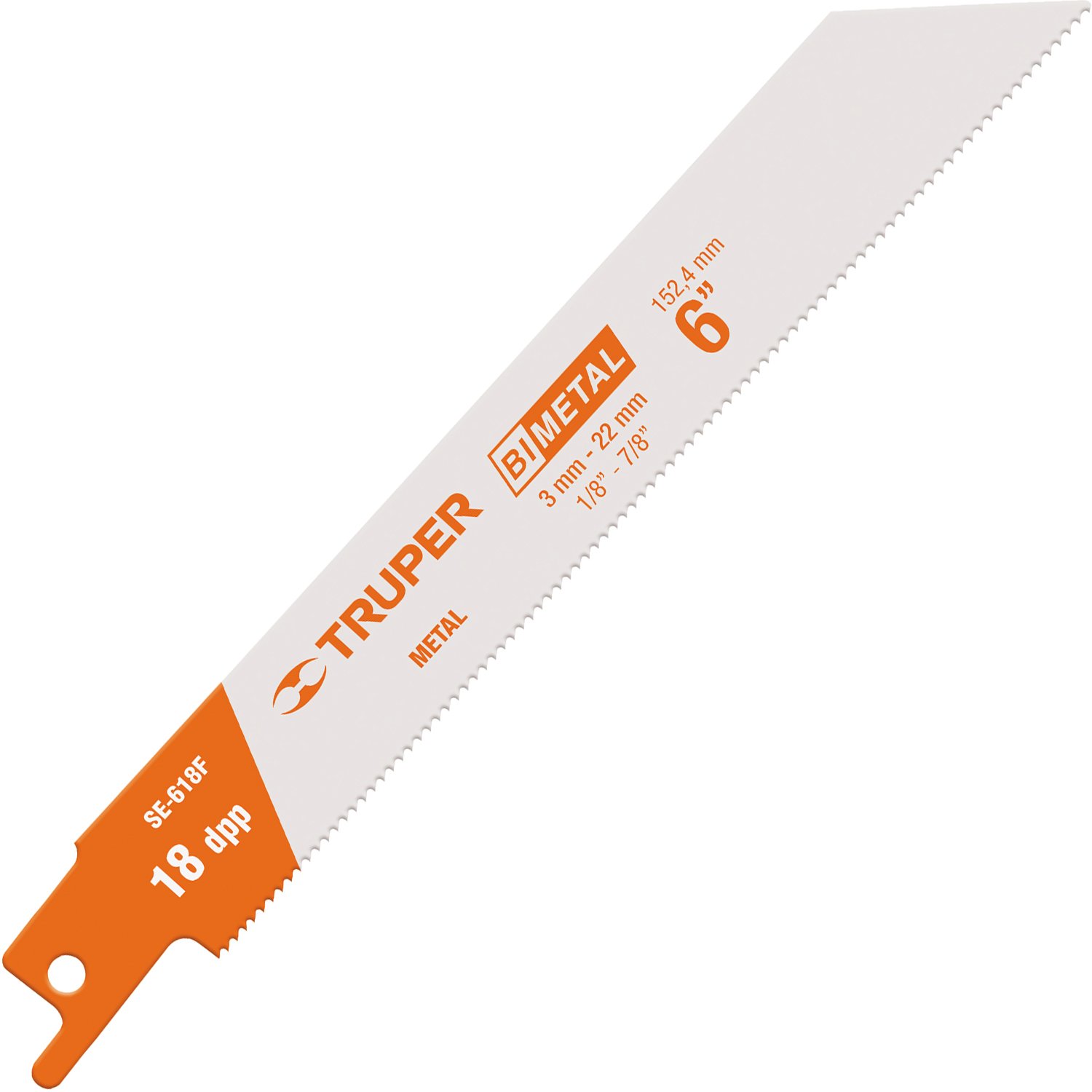 SEGUETA SIERRA SABLE, 6′, 18 DPP, RECTA PARA METAL (Truper)