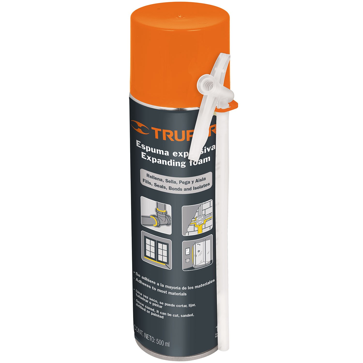 ESPUMA EXPANSIVA, 500 ML (Truper)