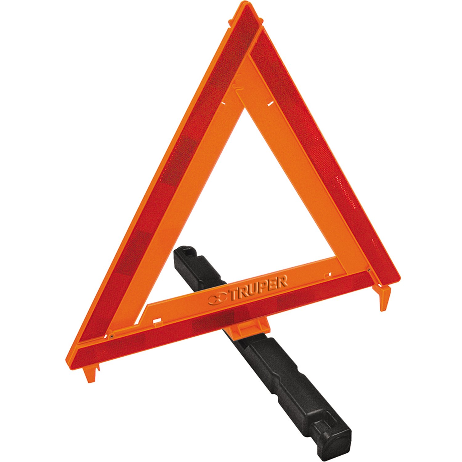 TRIÁNGULO DE SEGURIDAD GRANDE, PLÁSTICO, 43.5 CM (Truper)