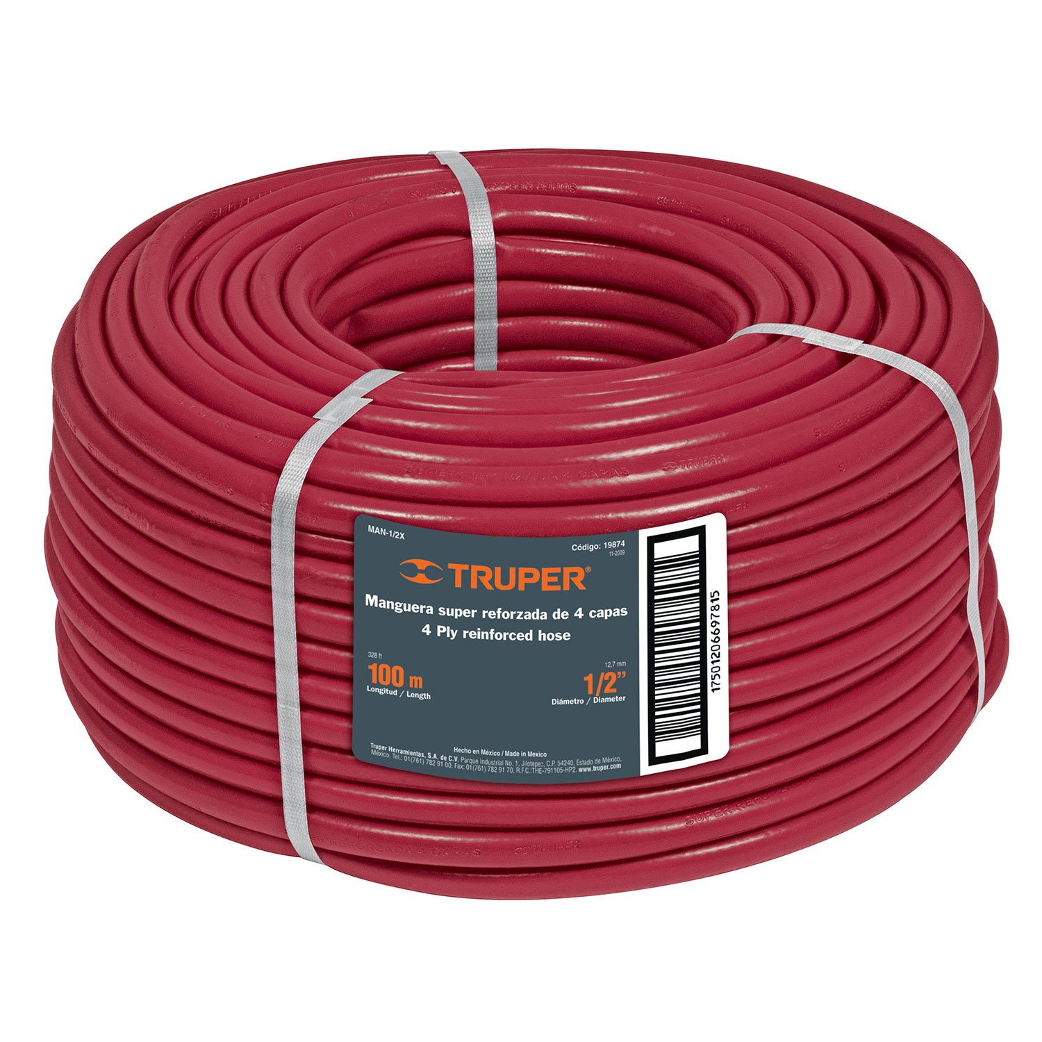 MANGUERA 1′, SUPER REFORZADA, 50 M (Truper)
