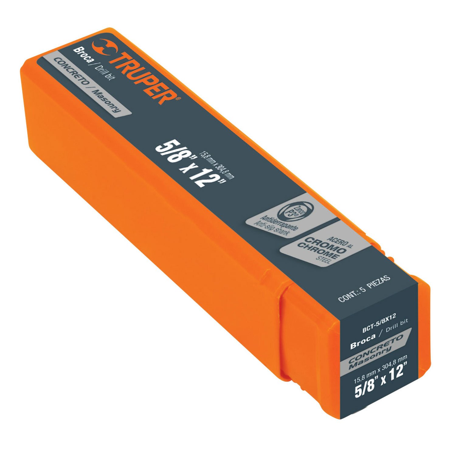 BROCA PARA CONCRETO DE 5/8′ X 12′ (Truper)