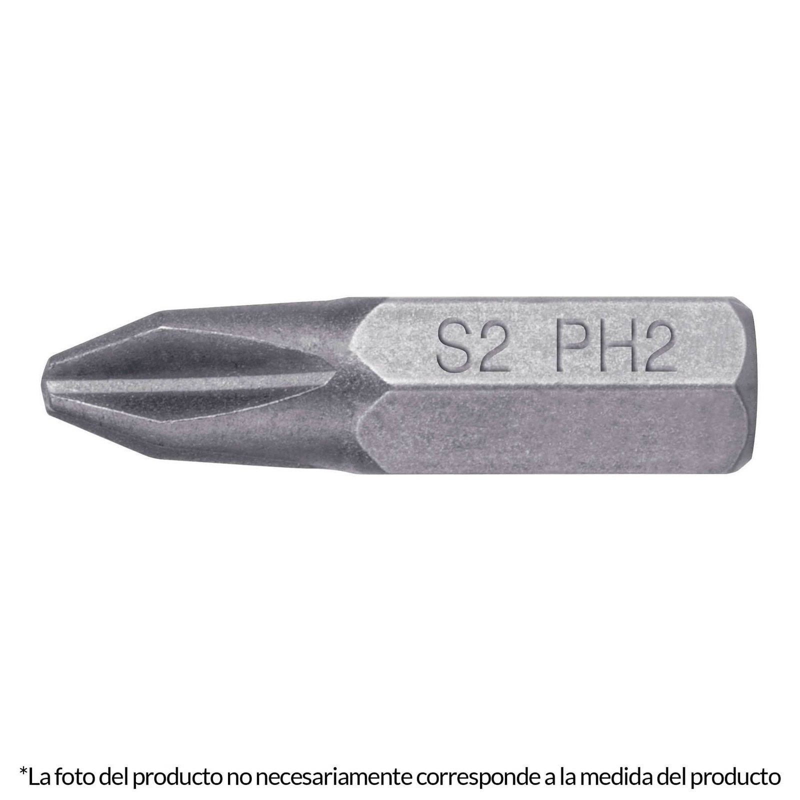 PUNTAS PARA DESARMADOR PHILLIPS PH2, 1′, 5 PIEZAS (Truper)