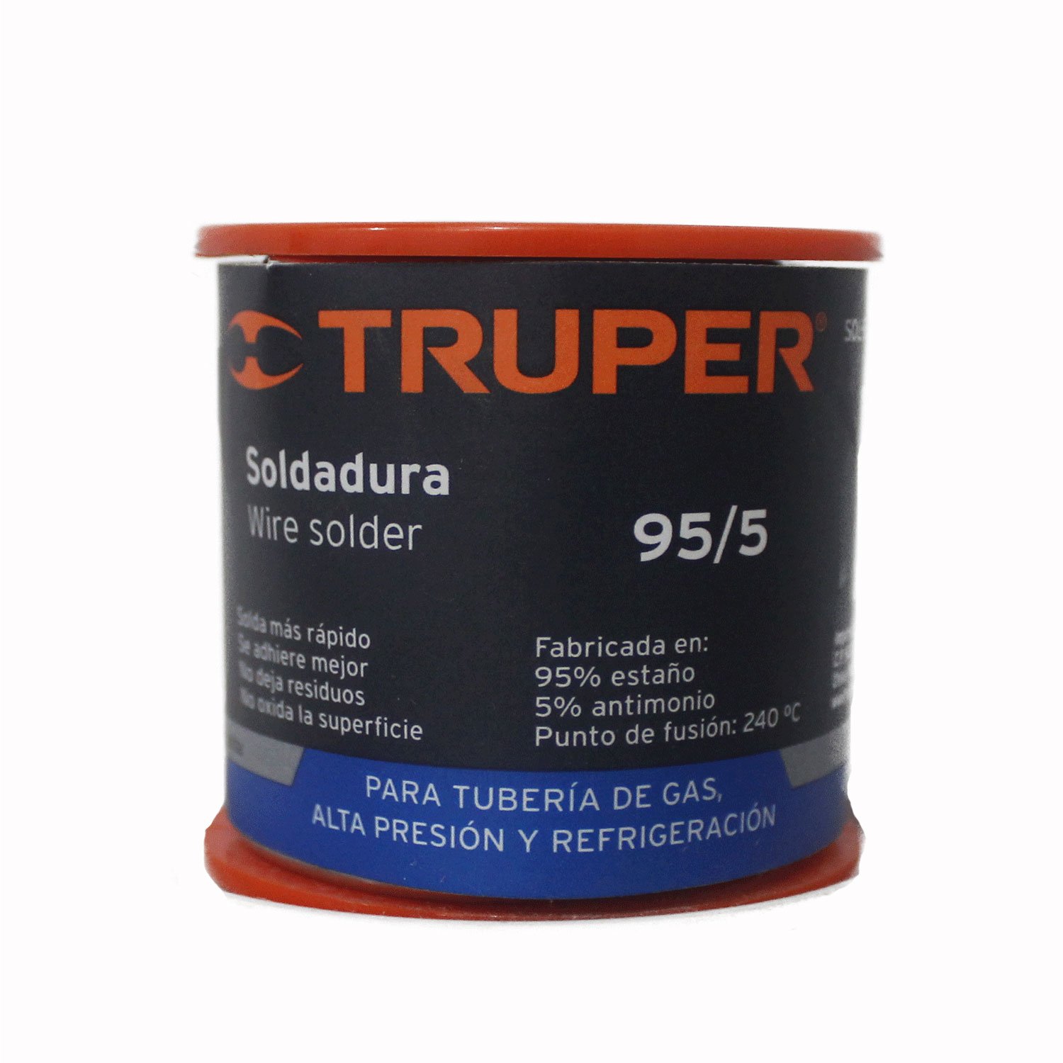 SOLDADURA 95/5, SÓLIDA PARA TUBERIAS DE GAS (Truper)