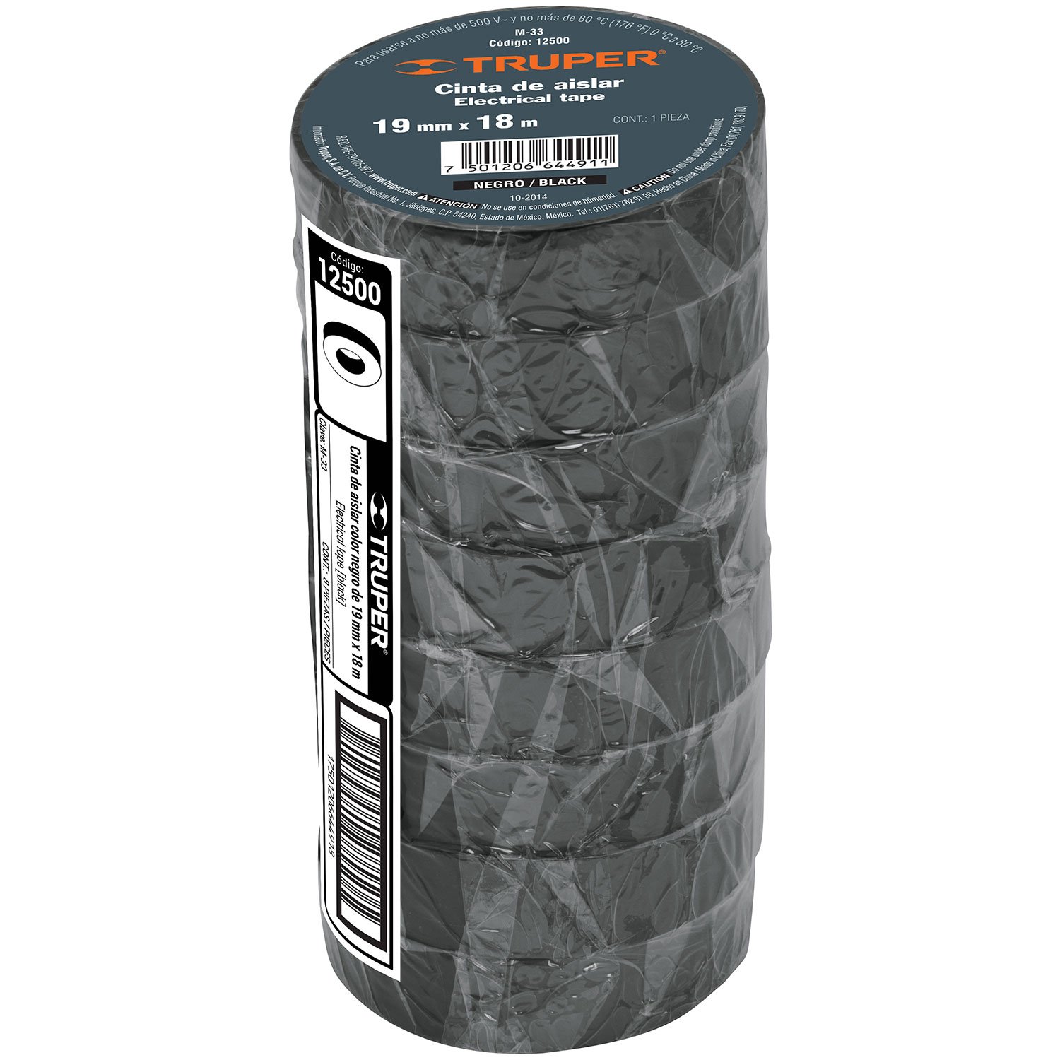 CINTA D/AISLAR NEGRA 19MM X 18 M ENCOGIB (Truper)