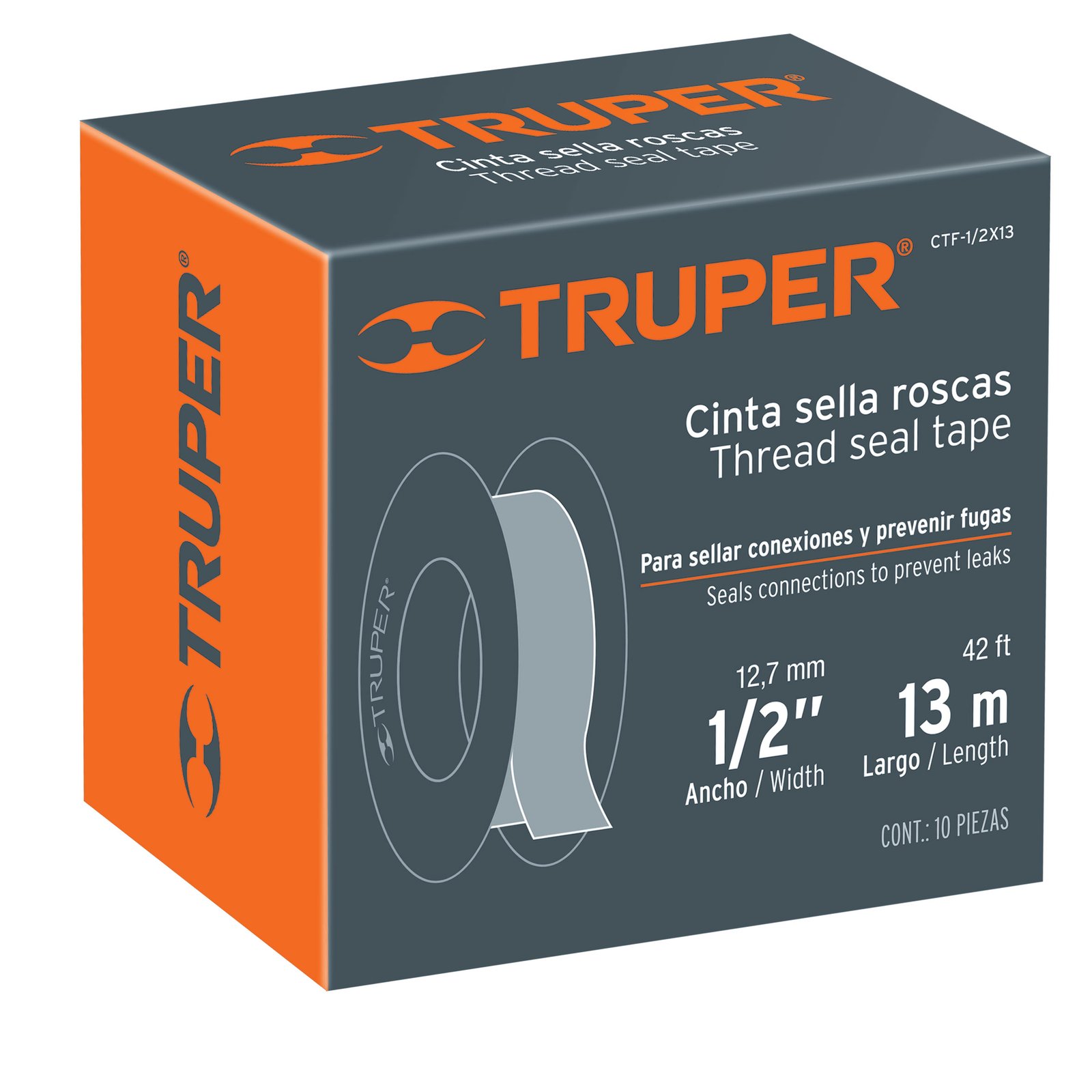 CINTA SELLA-ROSCAS [TEFLON]1/2’X 7 M (Truper)