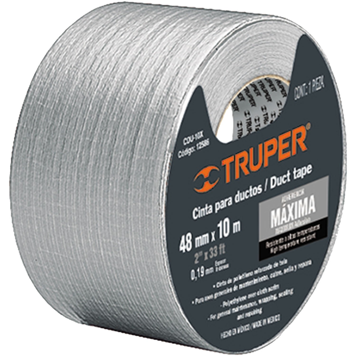 CINTA P/DUCTOS 50.8MM X50M REFUERZO/TELA (Truper)