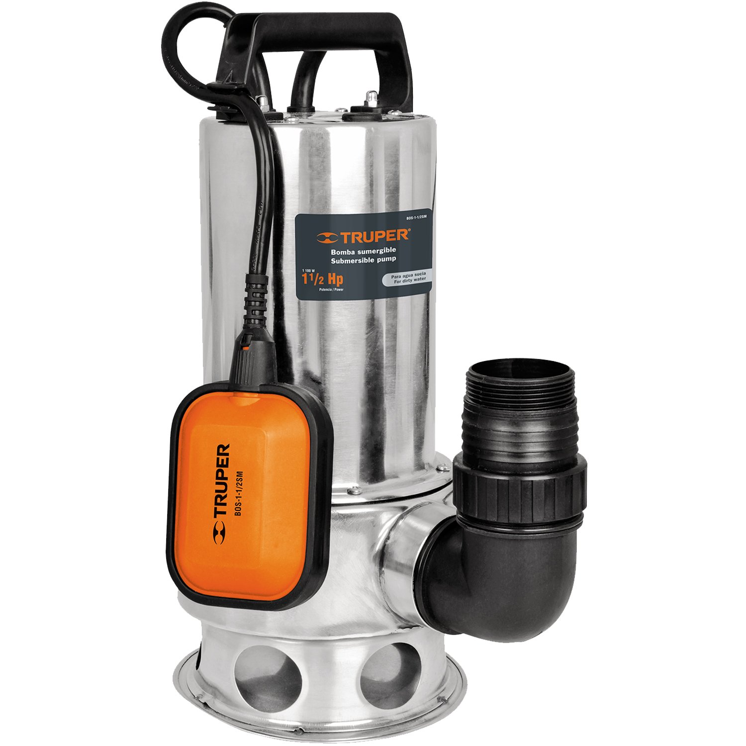 BOMBA SUMERGIBLE PARA POZO PROFUNDO 1 1/2 AGUA LIM (Truper)