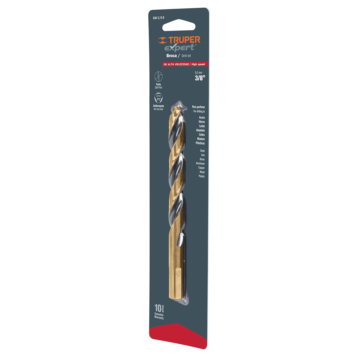 BROCA DE ALTA VELOCIDAD 1/8′ EN BLISTER (Truper)