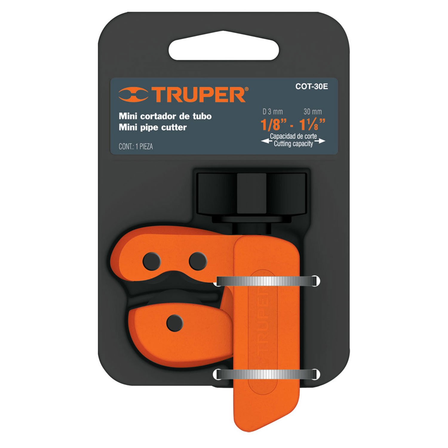CORTADOR DE TUBO DE COBRE, HASTA 1-1/4′(30 MM) (Truper)