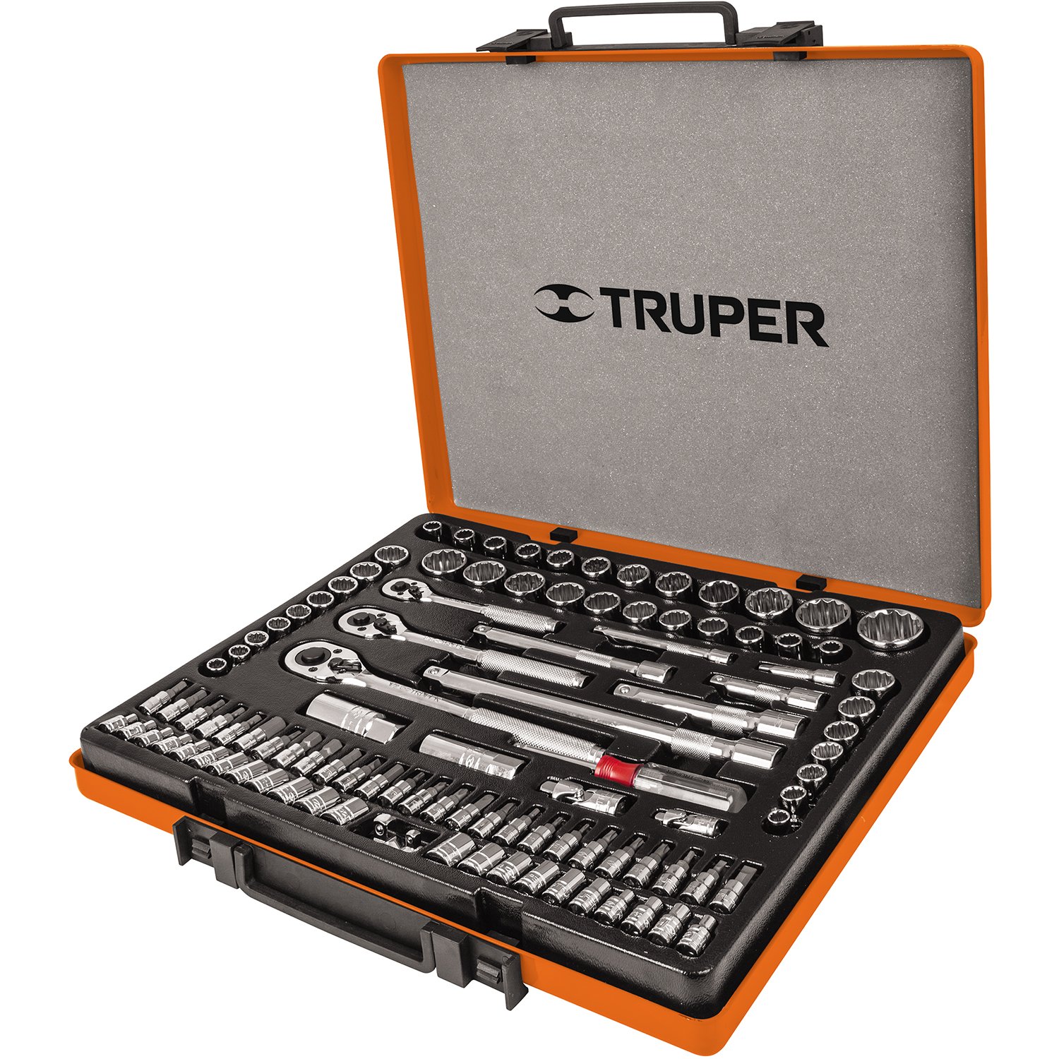 JUEGO DE DADOS, CUADRO 1/4, 3/8 Y 1/2′, 103 PIEZAS (Truper)