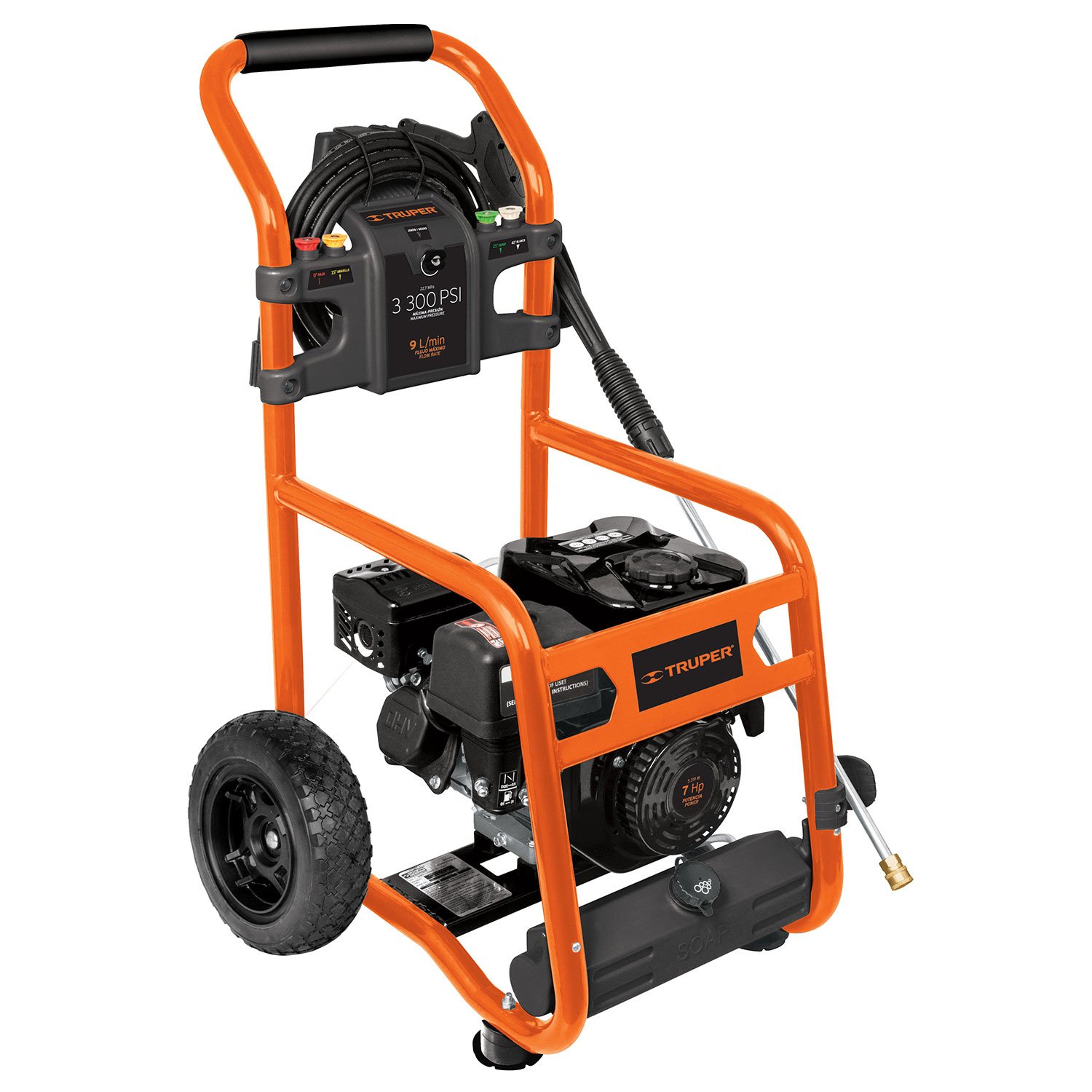HIDROLAVADORA CON MOTOR A GASOLINA, 3,300 PSI (Truper)