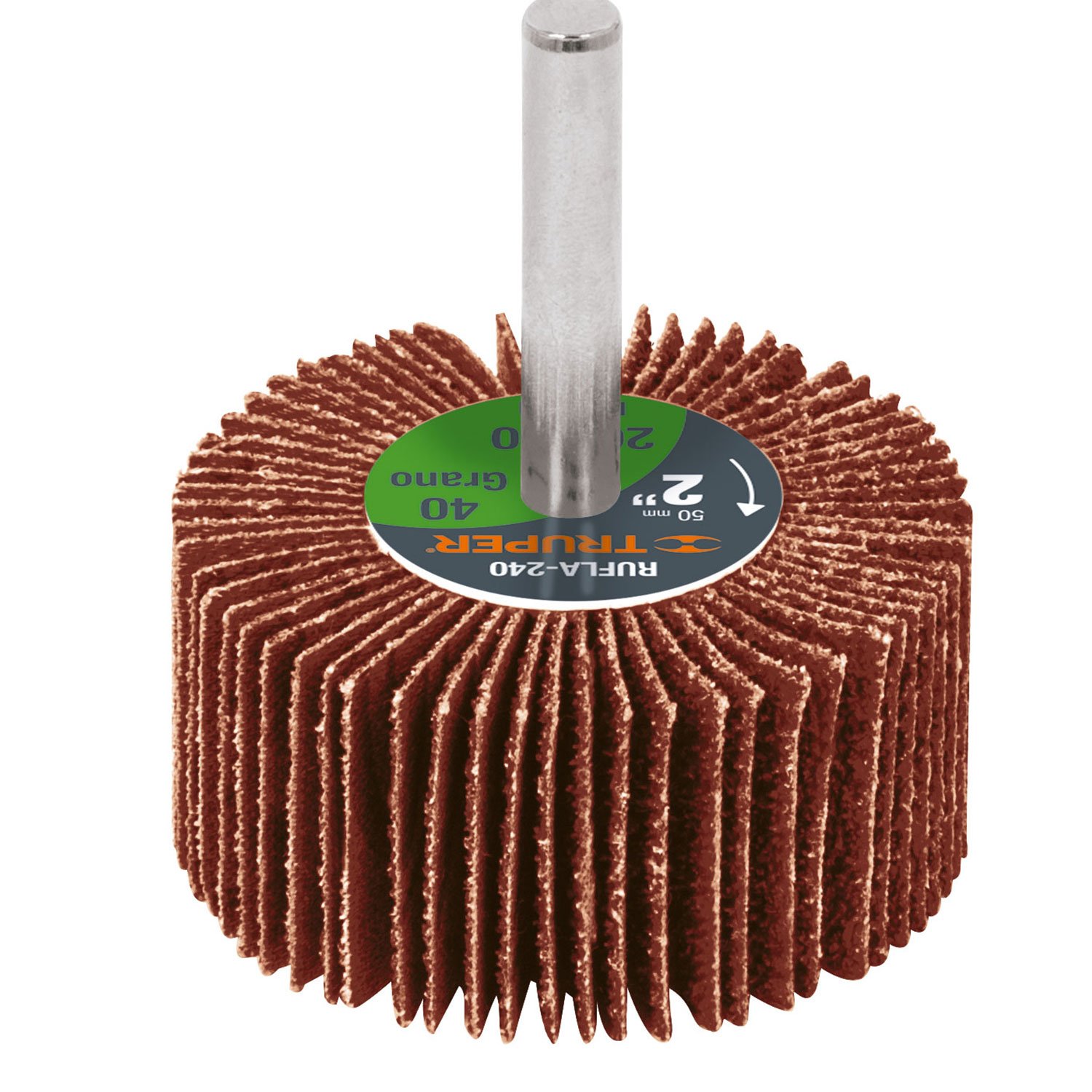RUEDA FLAP DE 2′, GRANO 40 (Truper)