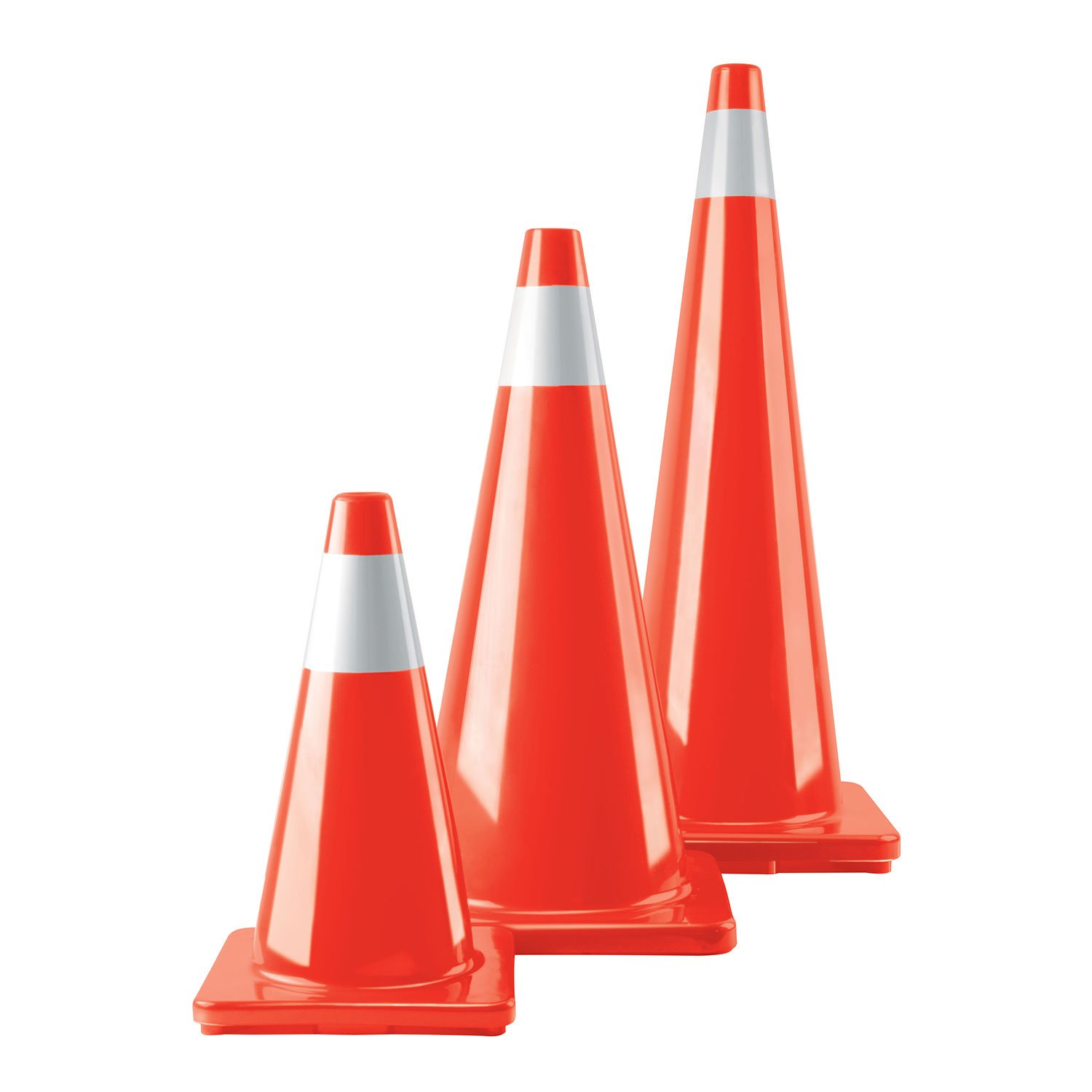 CONO DE PRECAUCIÓN, 45 CM CON REFLEJANTE (Truper)