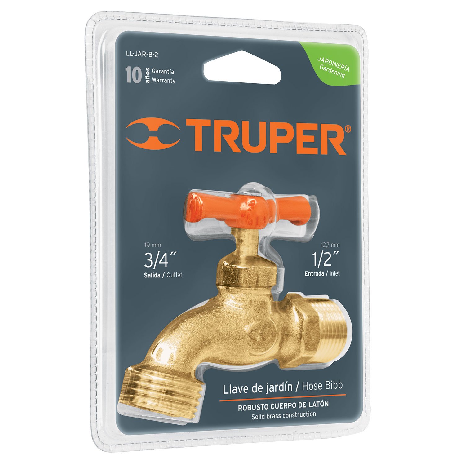 LLAVE DE JARDIN DE 1/2′ DE FUNDIDA (Truper)