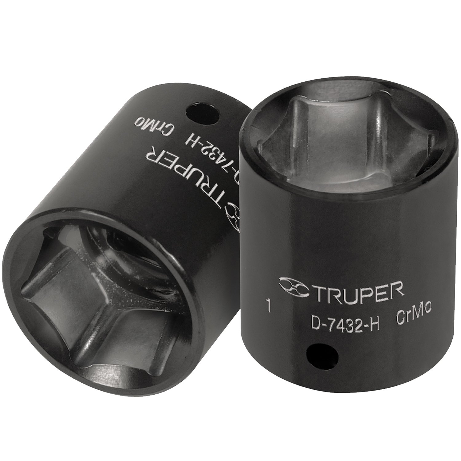 DADO IMPACTO CUADRO 1/2′ HEX 3/8′ (Truper)