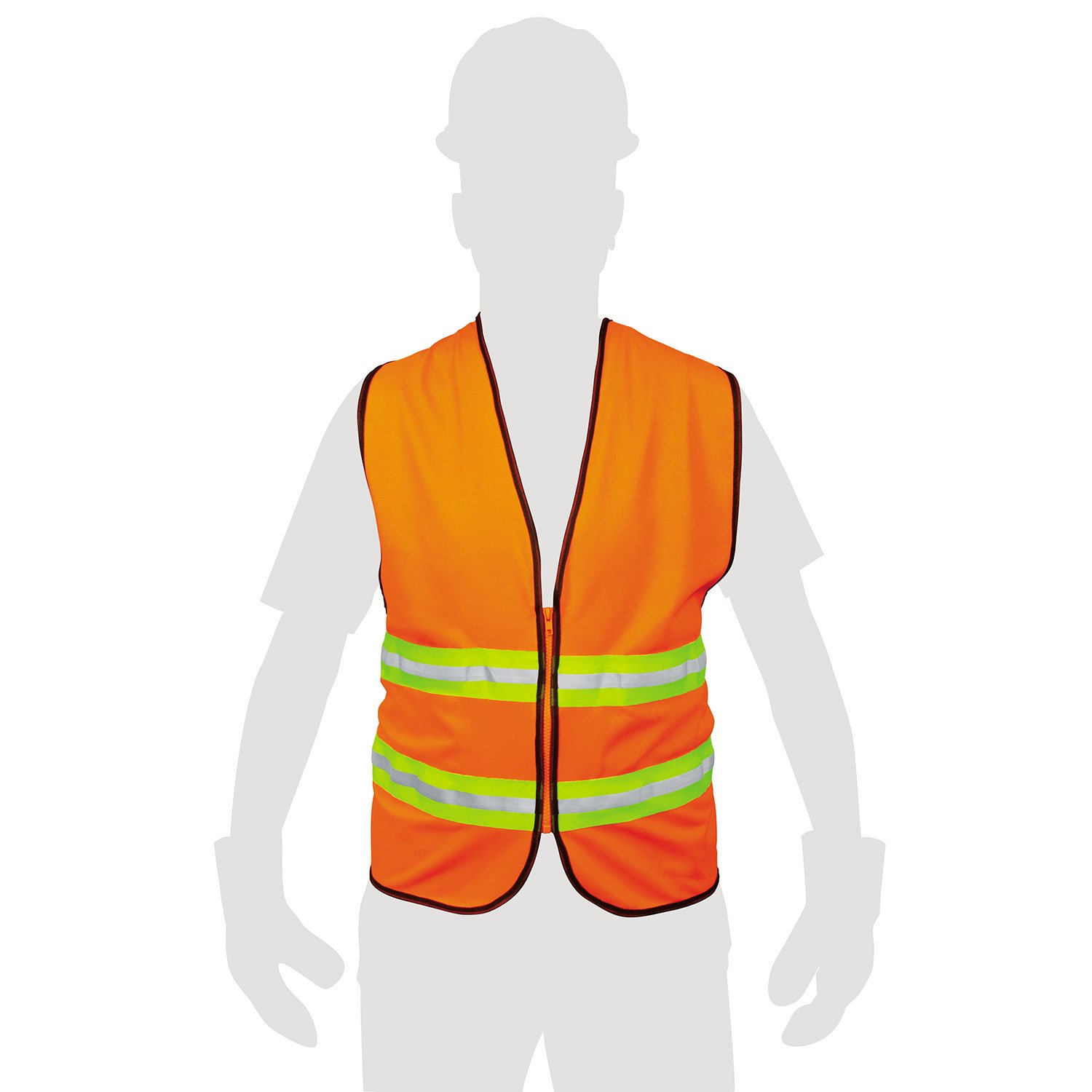 CHALECO DE SEGURIDAD, CIERRE, NARANJA (Truper)