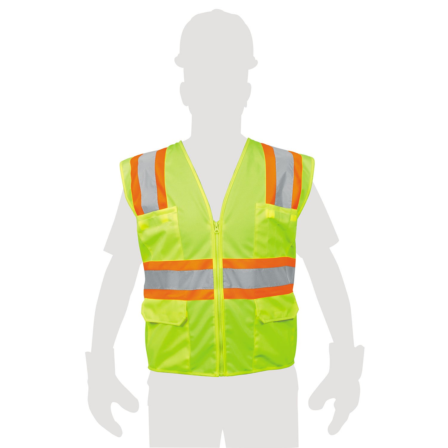 CHALECO SEGURIDAD CON BOLSAS, AMARILLO (Truper)