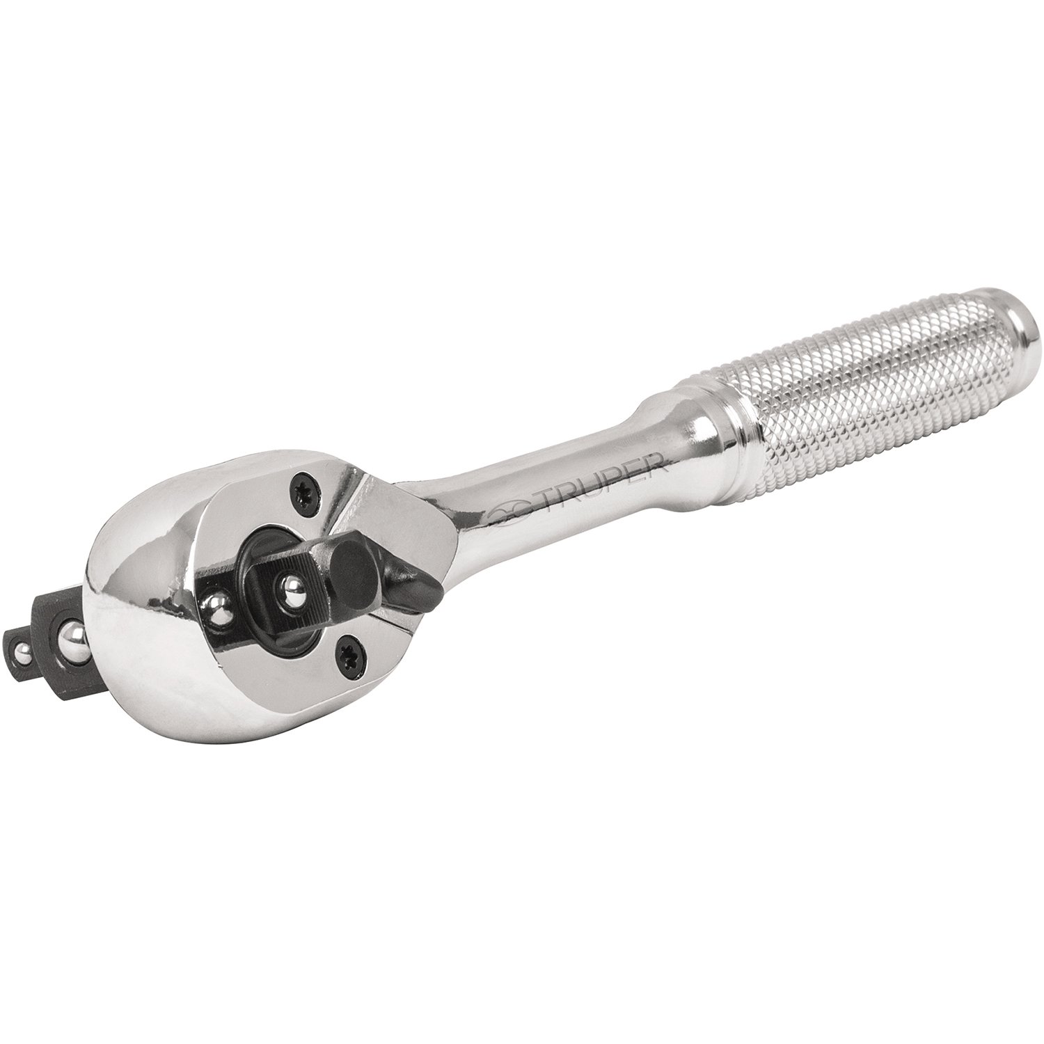 MATRACA TRIPLE CUADRO PARA DADOS DE 1/4′, 3/8′ Y 1 (Truper)