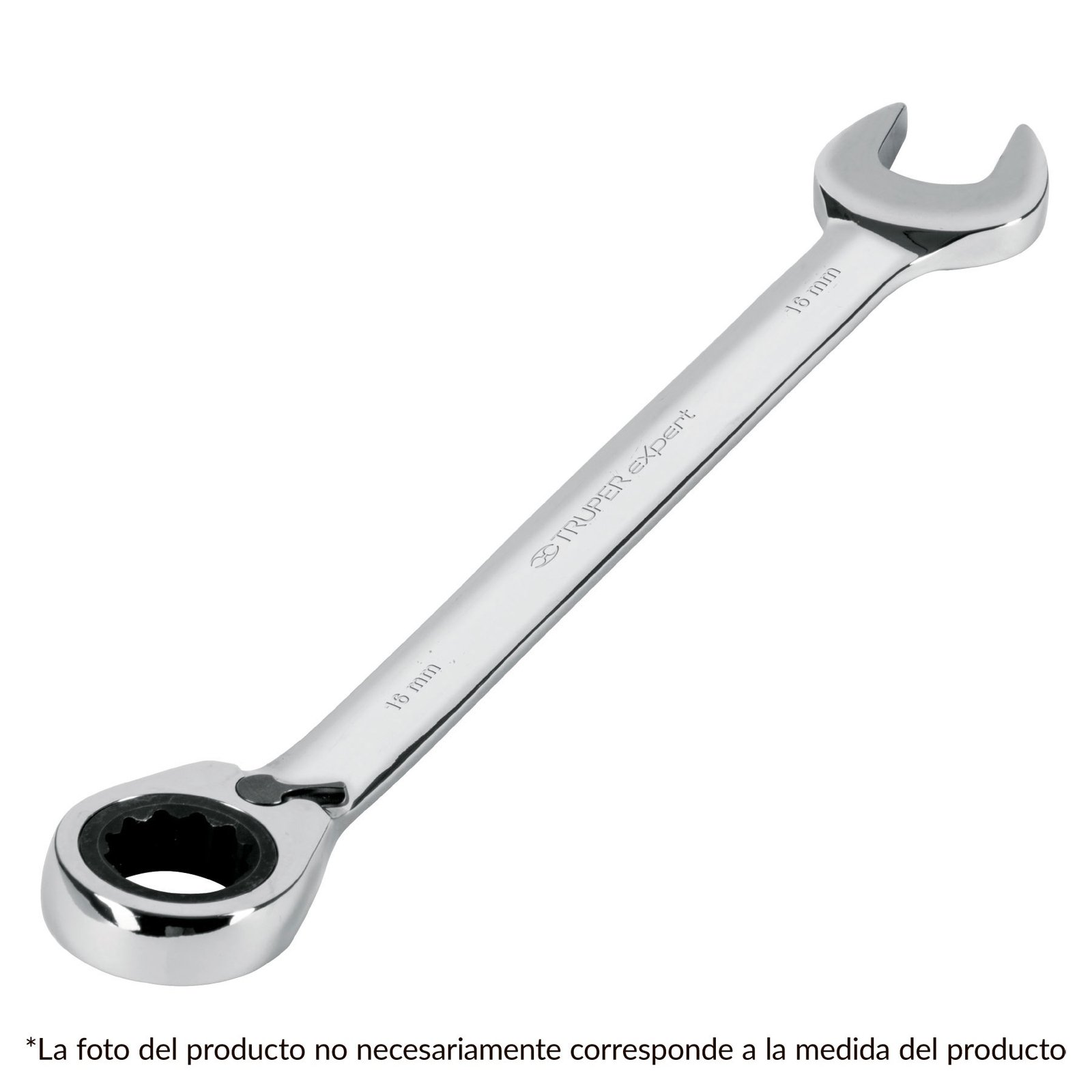 LLAVE COMBINADA MATRACA REVERSIBLE, 15X198 MM,TRUP (Truper)