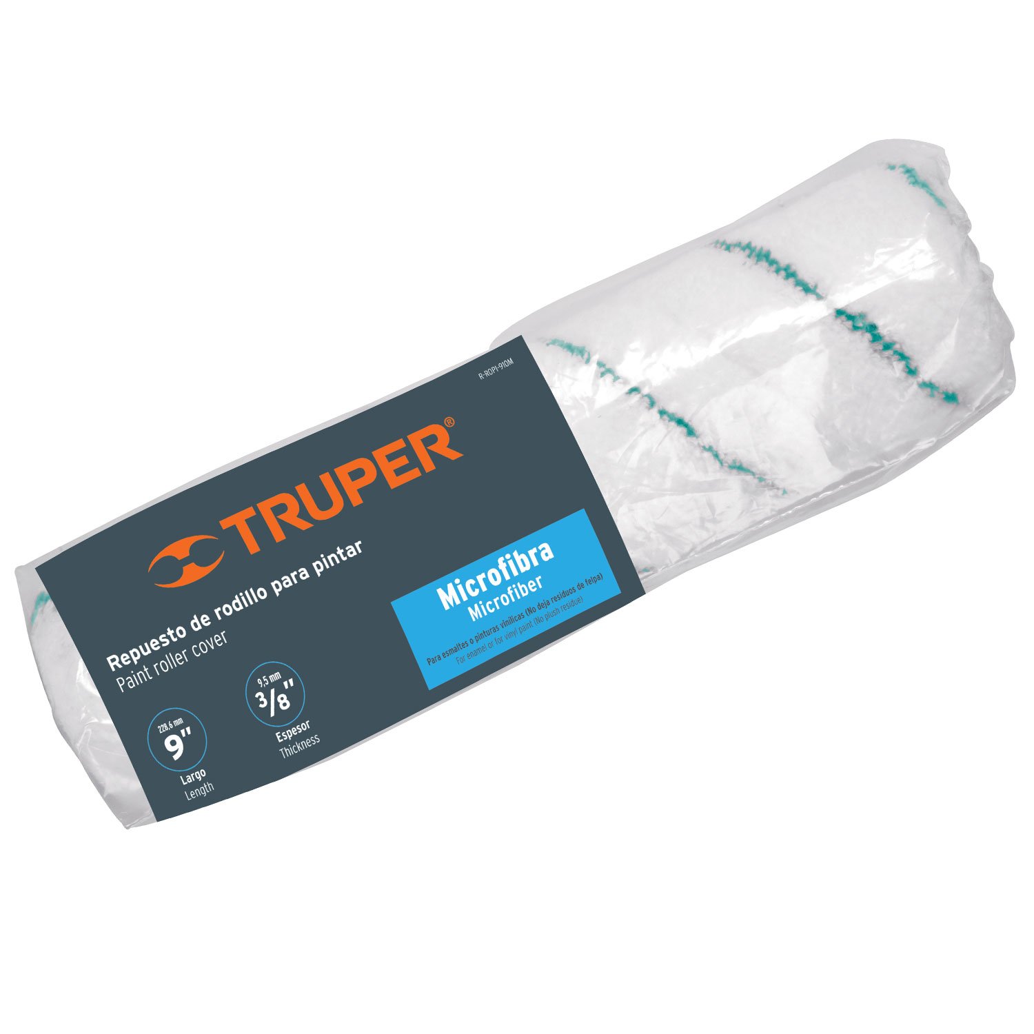 REPUESTO RODILLO PARA PINTAR, FELPA 9′, DE MICROFI (Truper)