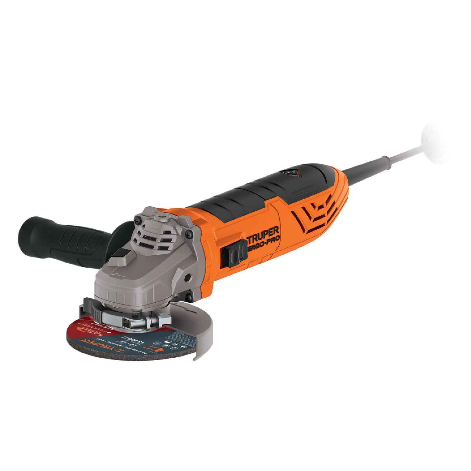 ESMERILADORA ANGULAR 4-1/2′, ERGO-PRO, 900 W (Truper)