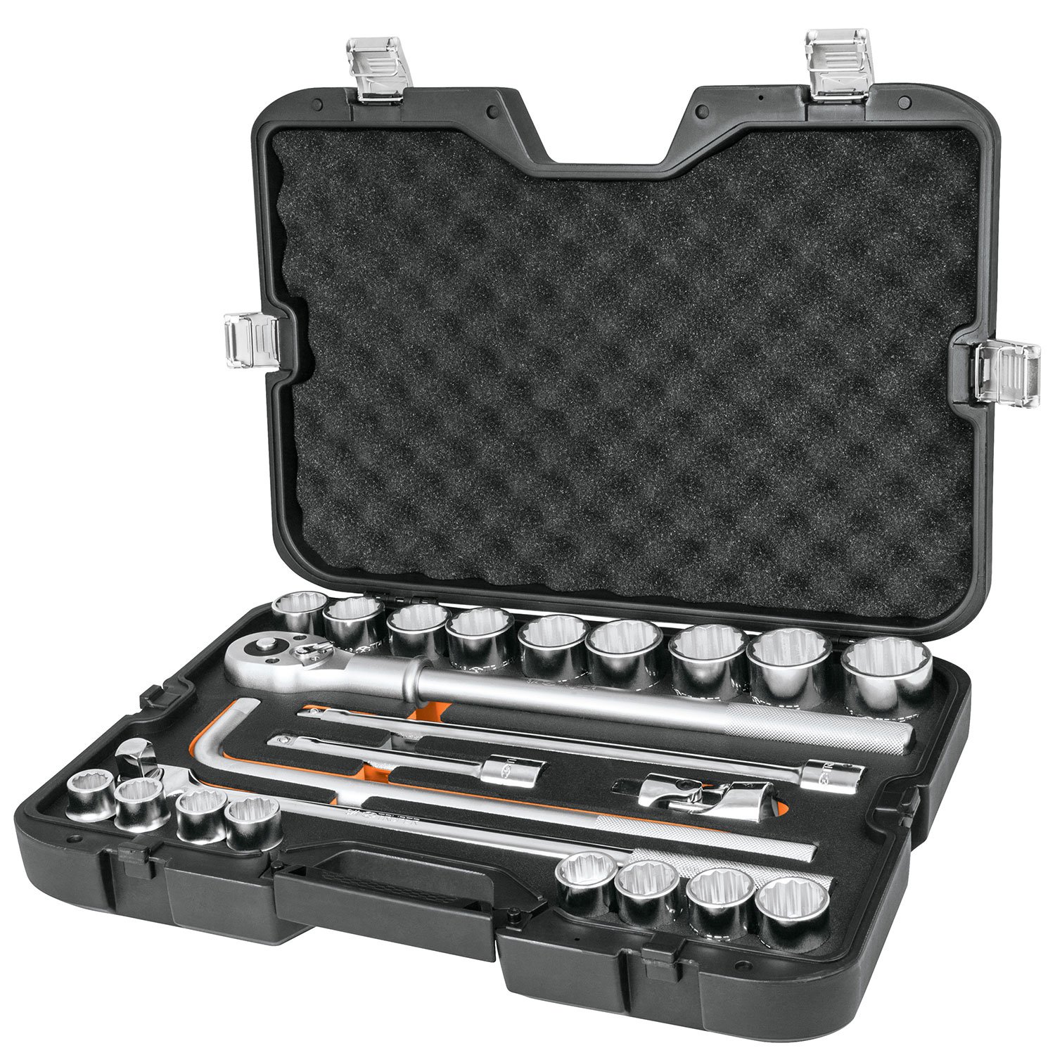 JGO DE DADOS STD CUADRO 3/4′ 24 PZAS (Truper)