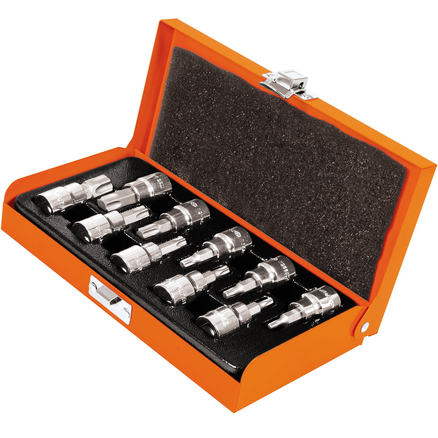 JGO DE 10 PUNTAS TORX, MANDO DE 3/8′ (Truper)